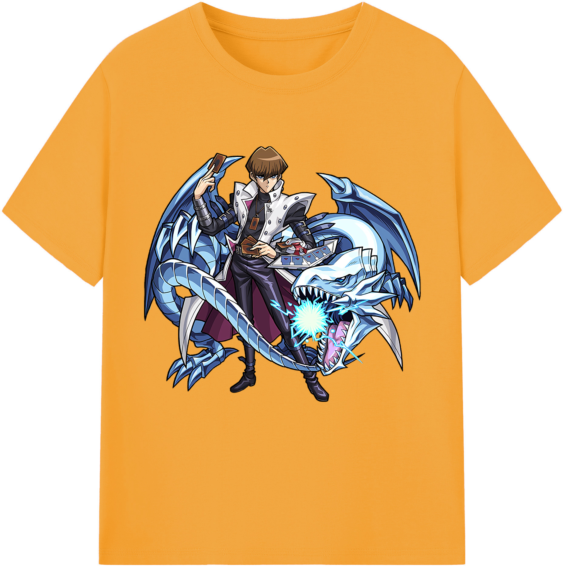 （画像用） 遊☆戯☆王 Yu-Gi-Oh! レディースカジュアルプリントTシャツ（綿100％）