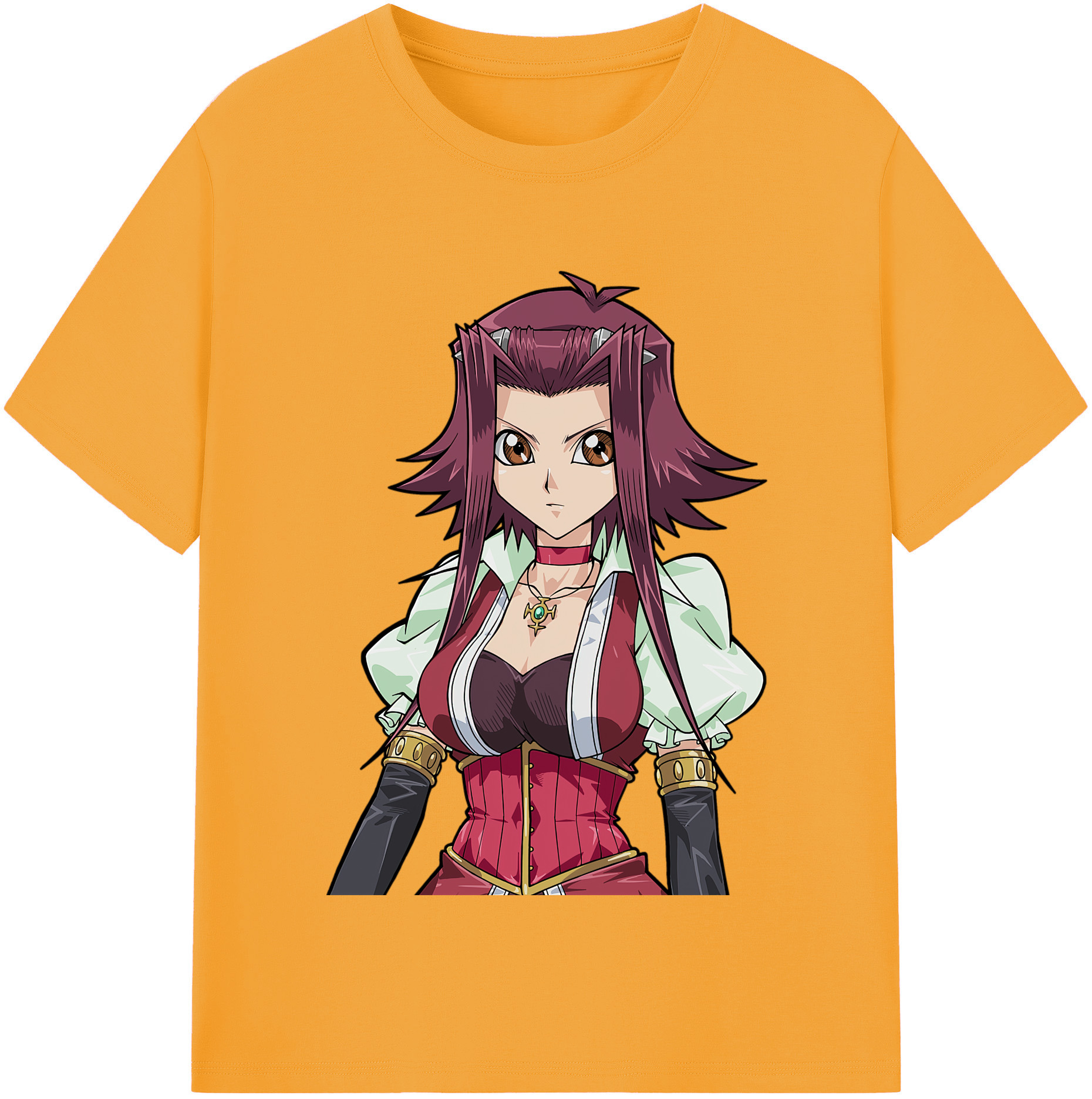 （画像用） 遊☆戯☆王 Yu-Gi-Oh! レディースカジュアルプリントTシャツ（綿100％）