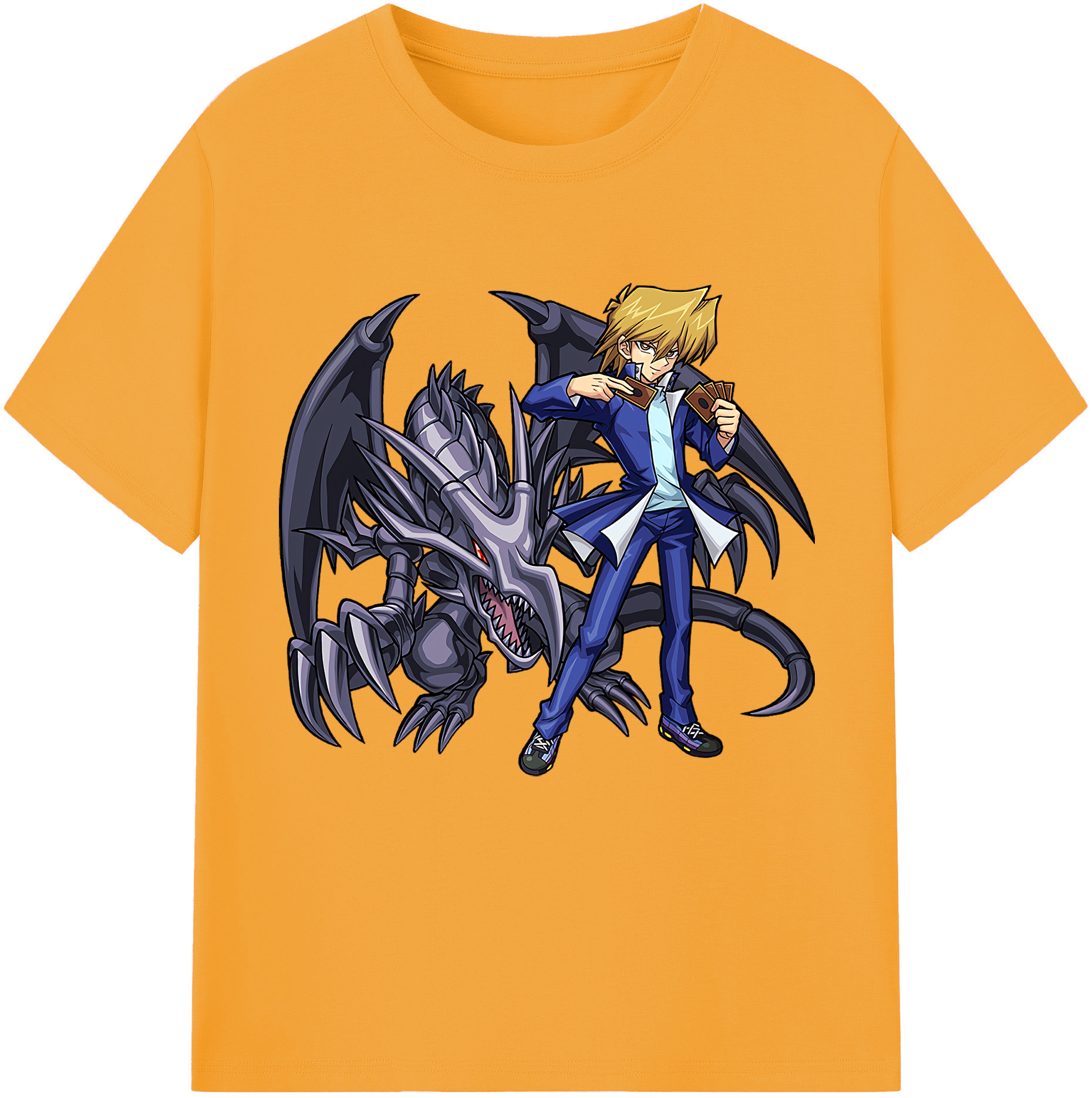 （画像用） 遊☆戯☆王 Yu-Gi-Oh! レディースカジュアルプリントTシャツ（綿100％）