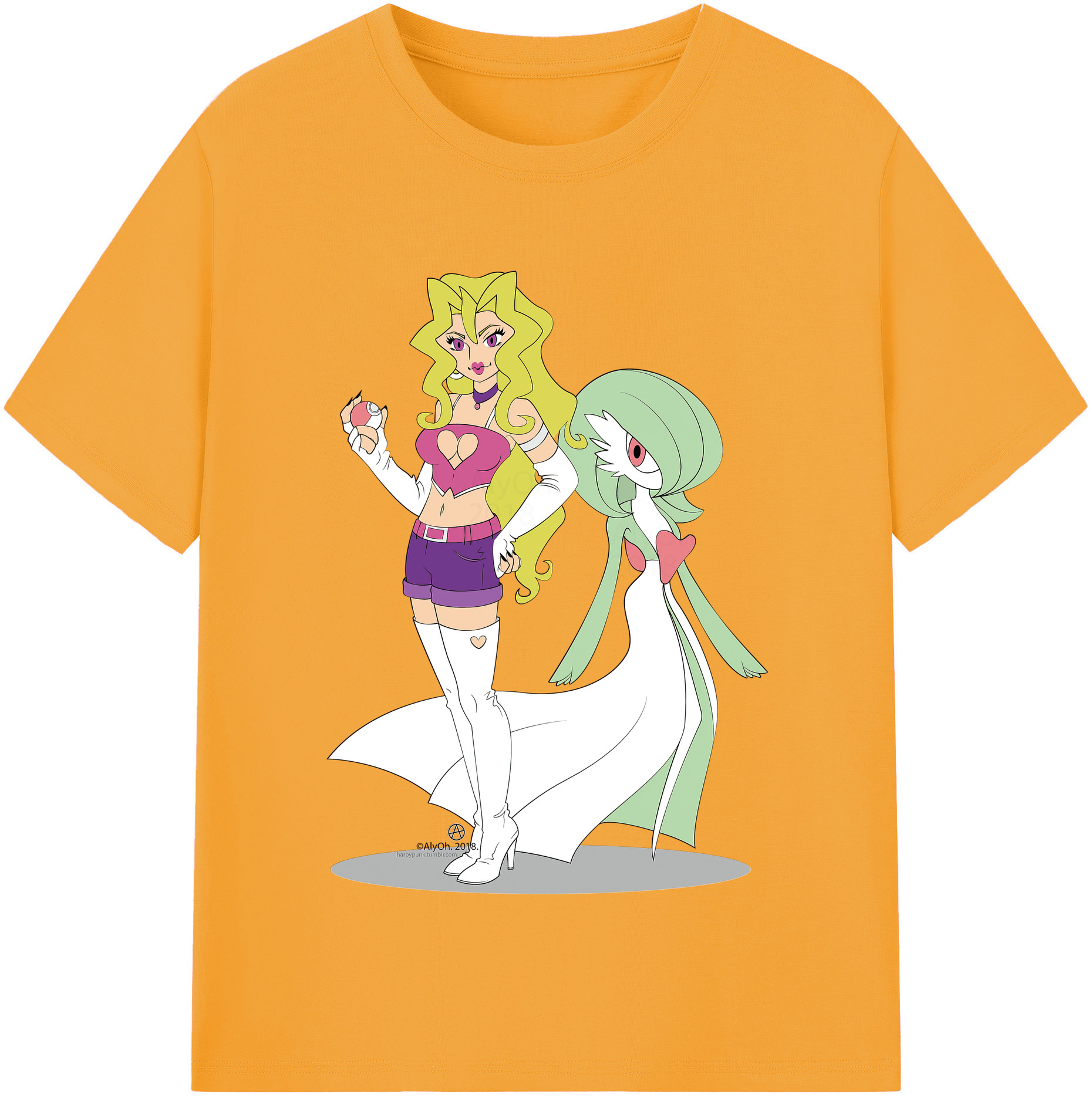 （画像用） 遊☆戯☆王 Yu-Gi-Oh! レディースカジュアルプリントTシャツ（綿100％）