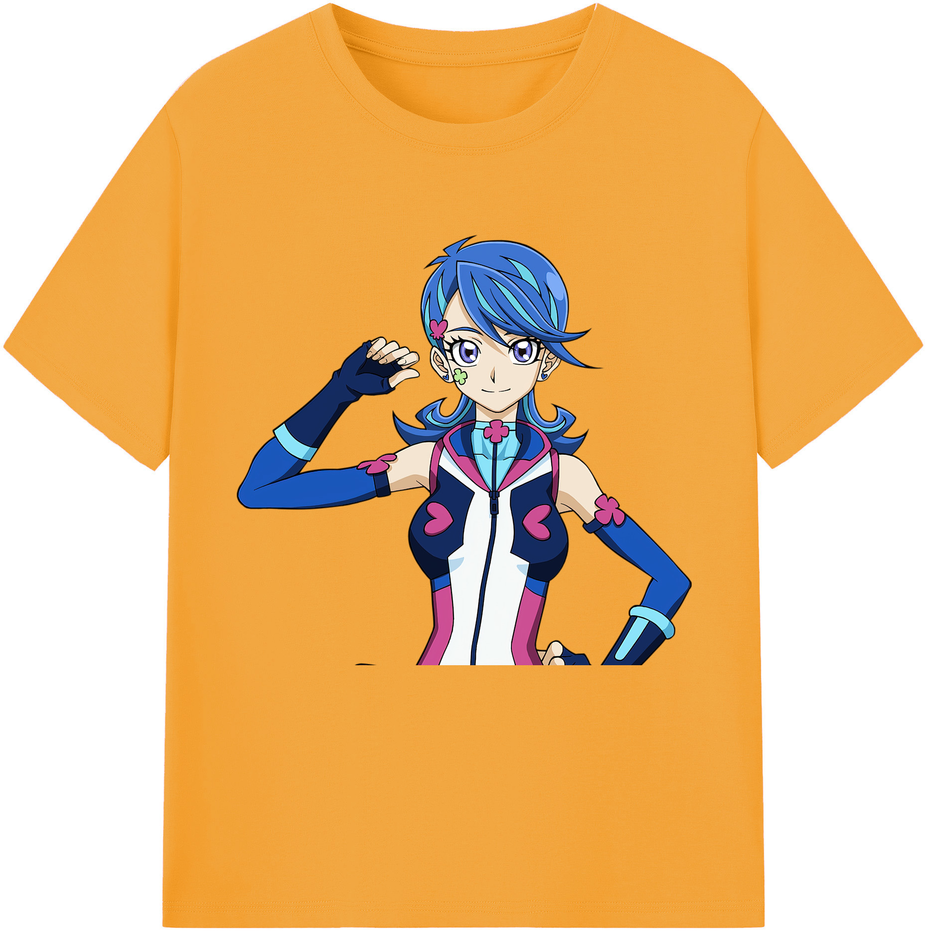 （画像用） 遊☆戯☆王 Yu-Gi-Oh! レディースカジュアルプリントTシャツ（綿100％）