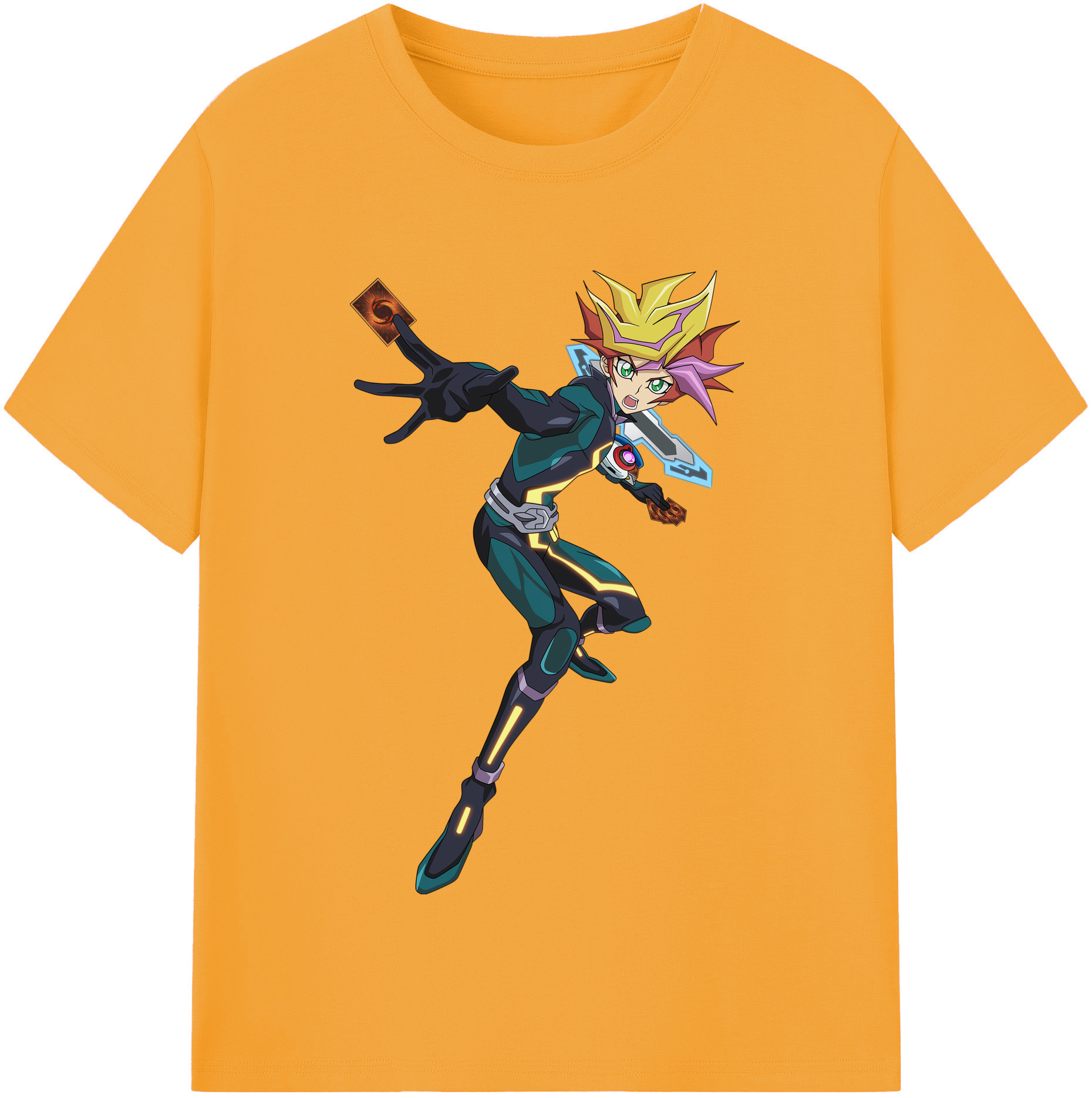 （画像用） 遊☆戯☆王 Yu-Gi-Oh! レディースカジュアルプリントTシャツ（綿100％）