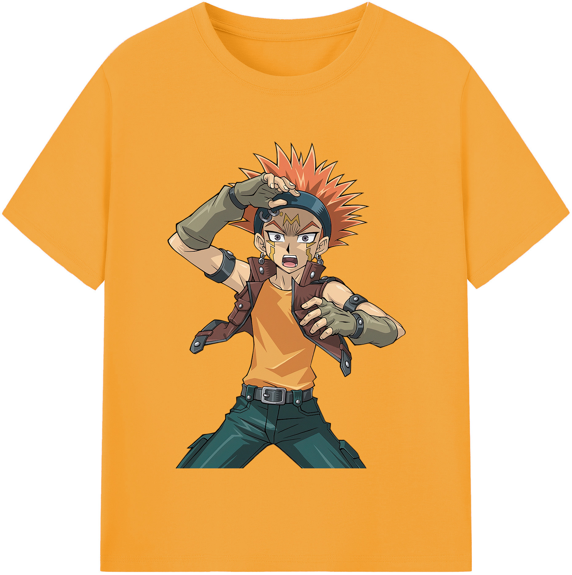 （画像用） 遊☆戯☆王 Yu-Gi-Oh! レディースカジュアルプリントTシャツ（綿100％）