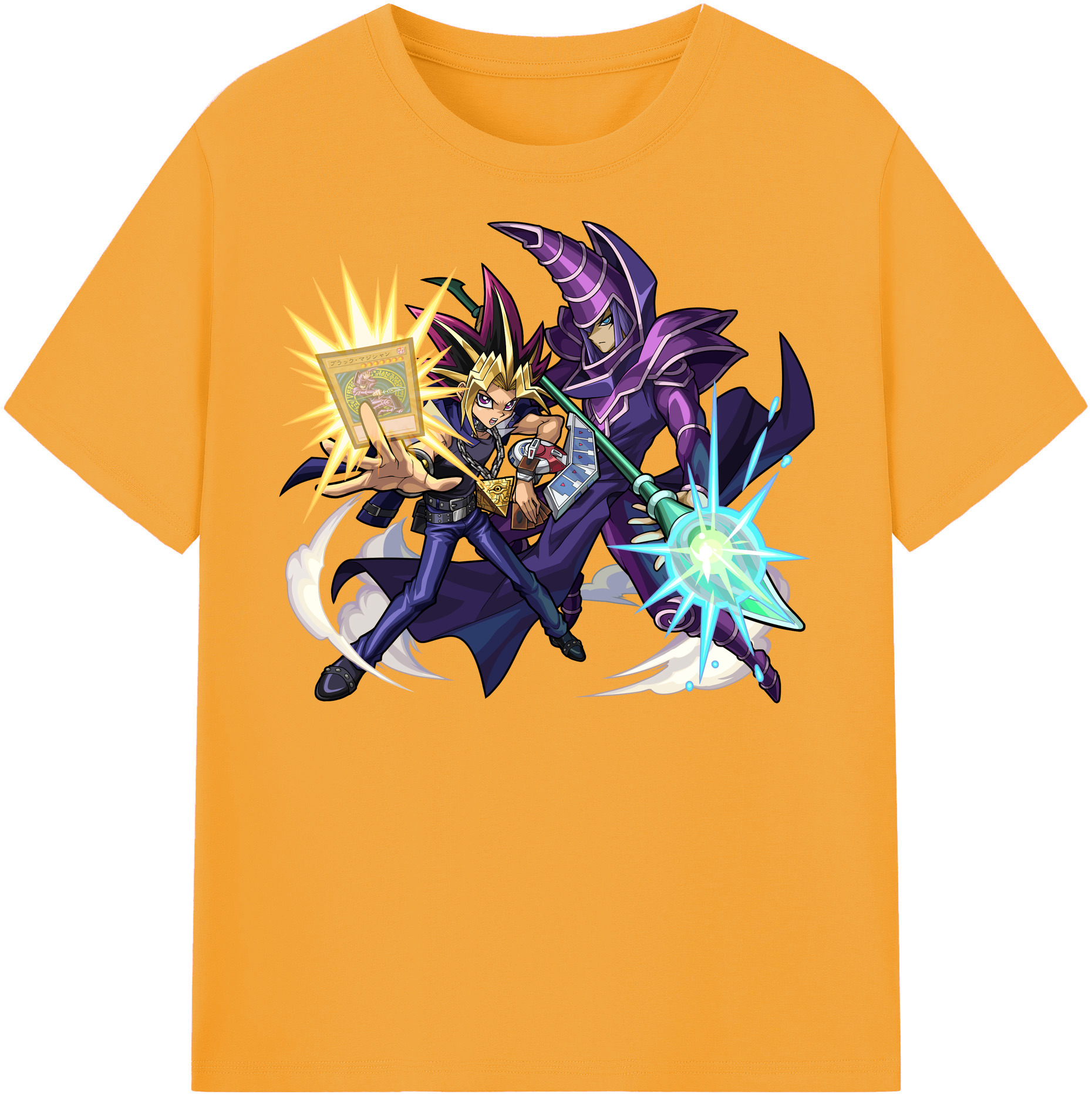 （画像用） 遊☆戯☆王 Yu-Gi-Oh! レディースカジュアルプリントTシャツ（綿100％）