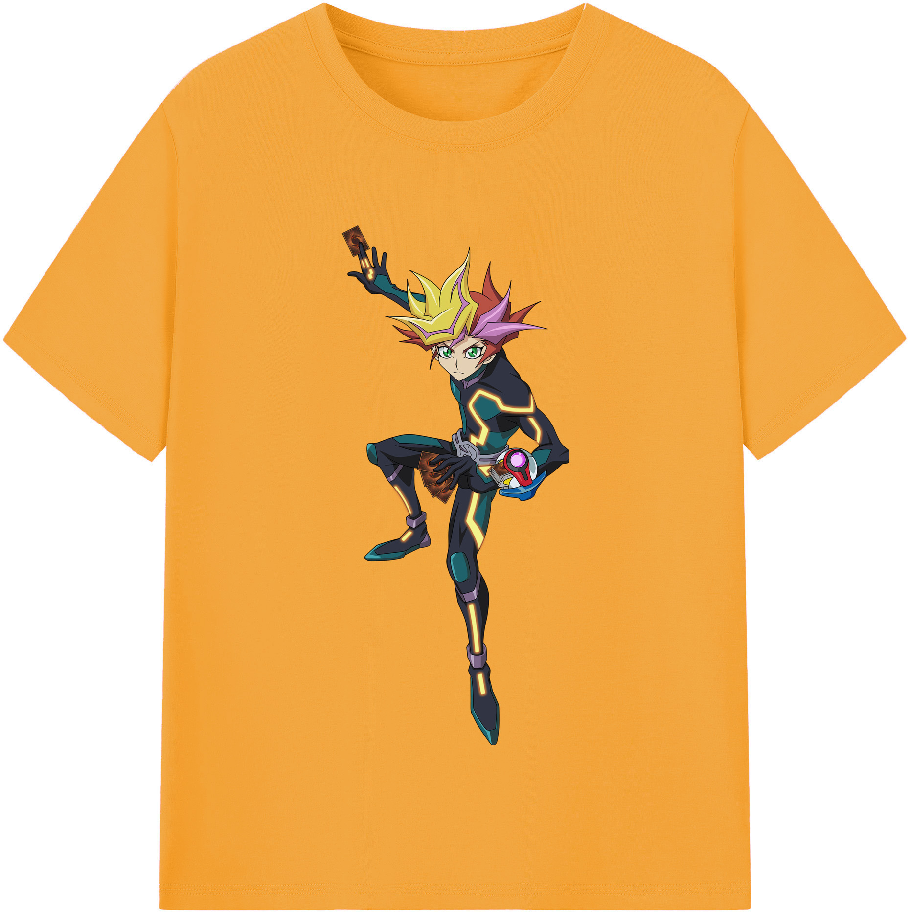 （画像用） 遊☆戯☆王 Yu-Gi-Oh! レディースカジュアルプリントTシャツ（綿100％）