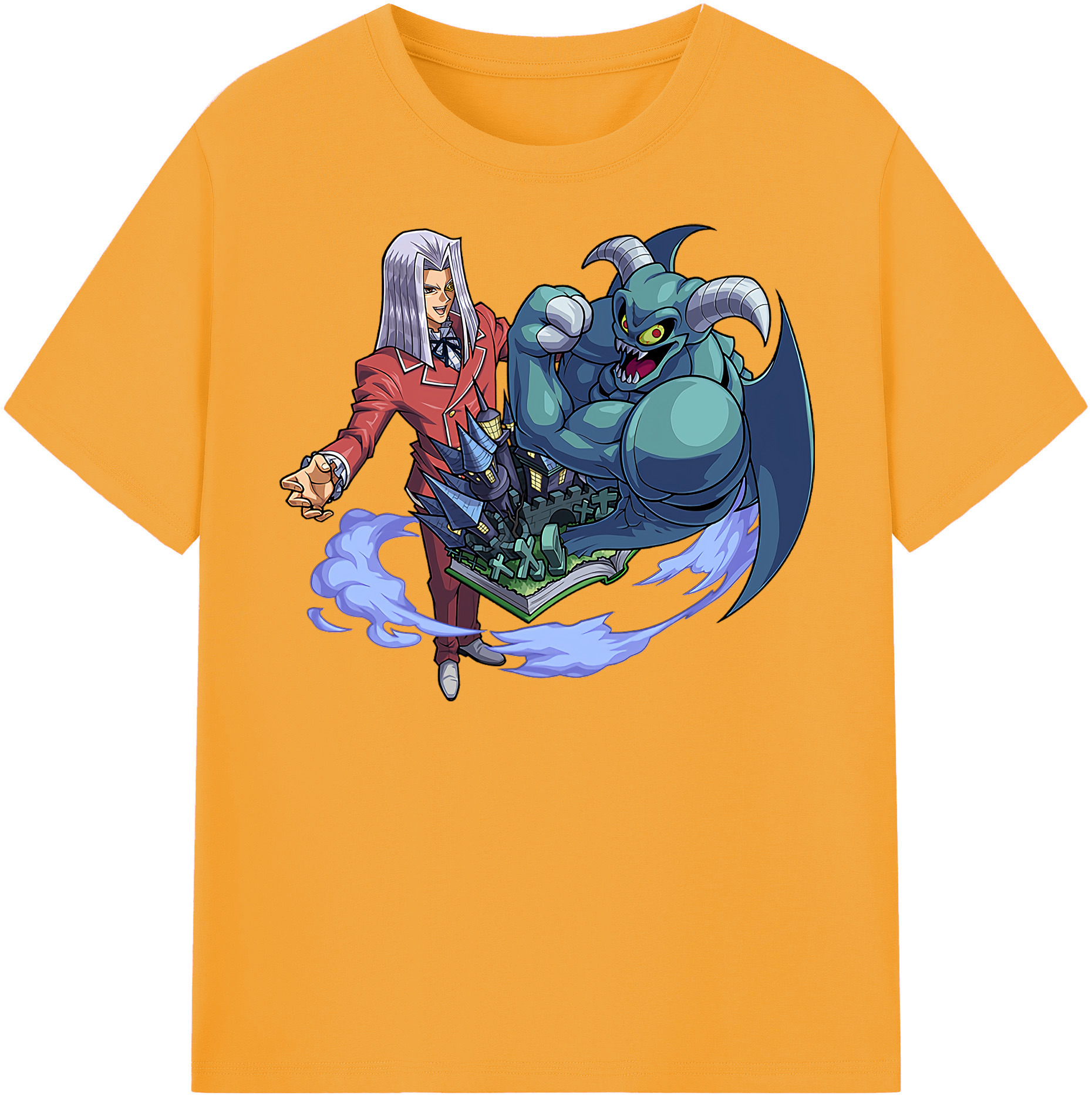 （画像用） 遊☆戯☆王 Yu-Gi-Oh! レディースカジュアルプリントTシャツ（綿100％）
