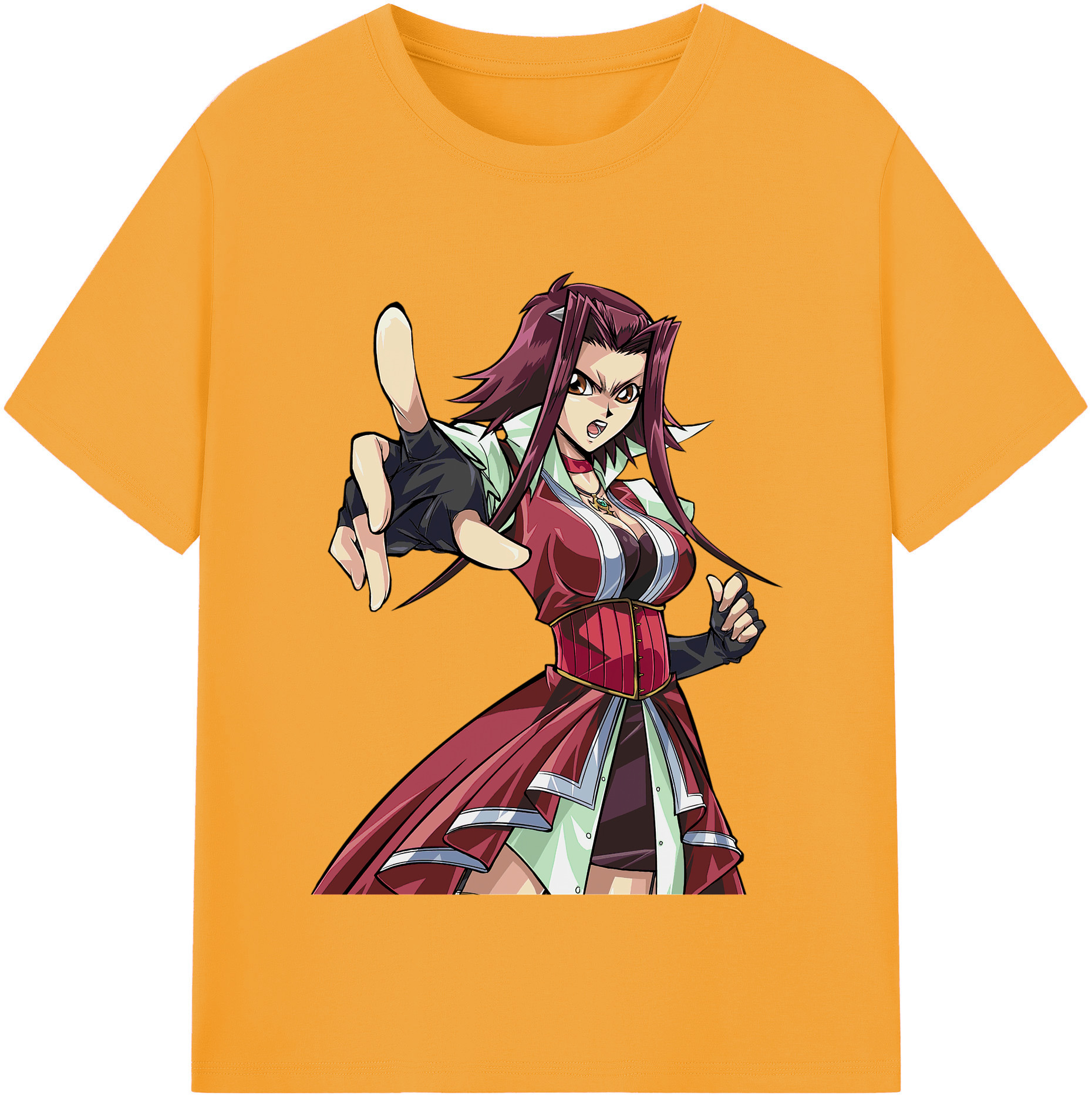 （画像用） 遊☆戯☆王 Yu-Gi-Oh! レディースカジュアルプリントTシャツ（綿100％）