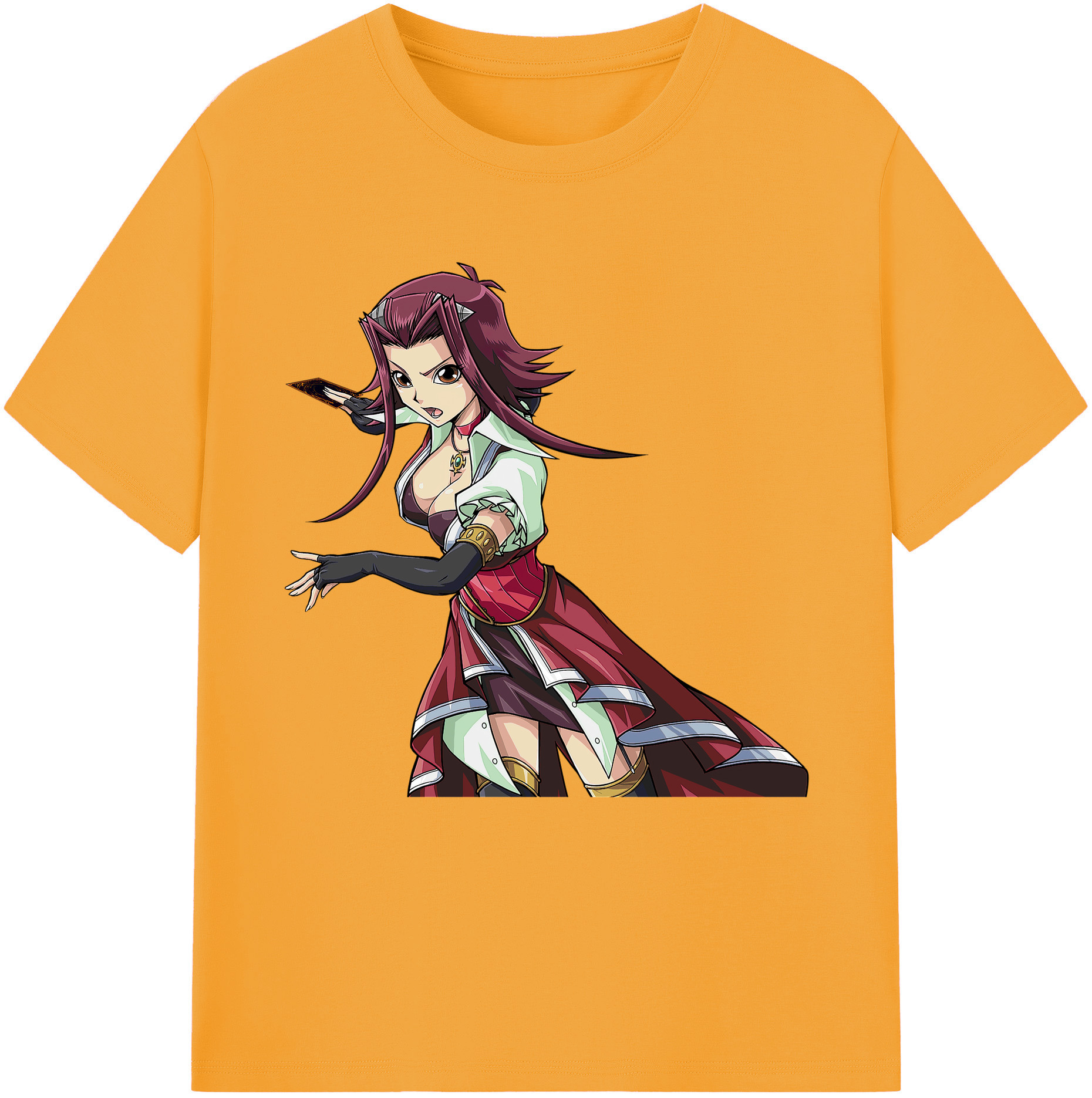 （画像用） 遊☆戯☆王 Yu-Gi-Oh! レディースカジュアルプリントTシャツ（綿100％）