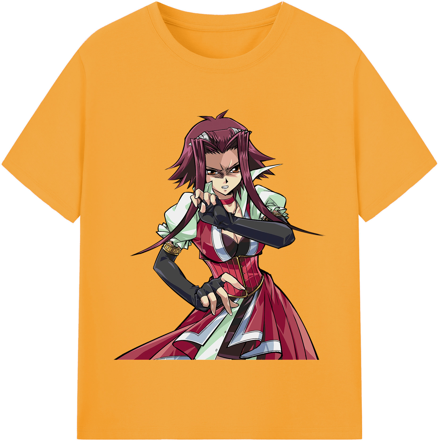 （画像用） 遊☆戯☆王 Yu-Gi-Oh! レディースカジュアルプリントTシャツ（綿100％）