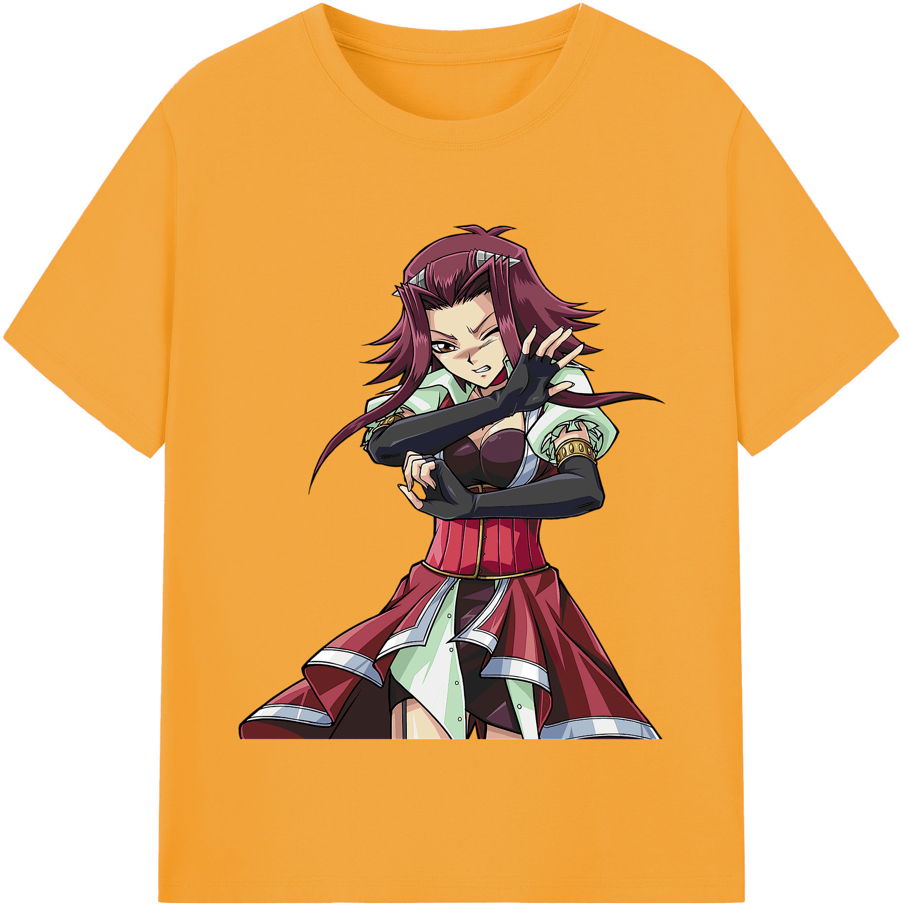（画像用） 遊☆戯☆王 Yu-Gi-Oh! レディースカジュアルプリントTシャツ（綿100％）