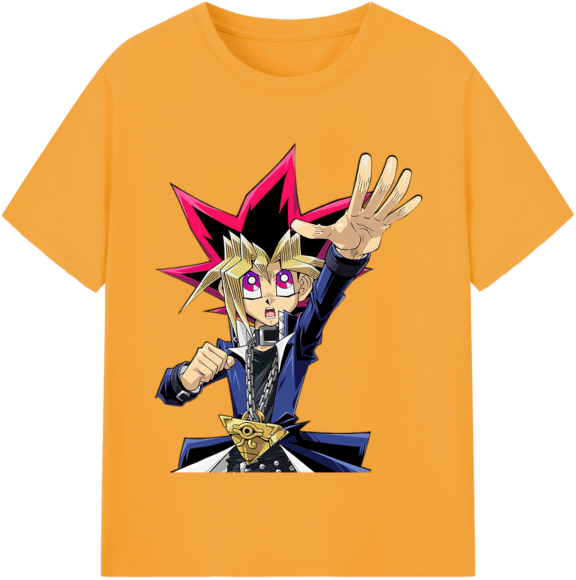（画像用） 遊☆戯☆王 Yu-Gi-Oh! レディースカジュアルプリントTシャツ（綿100％）