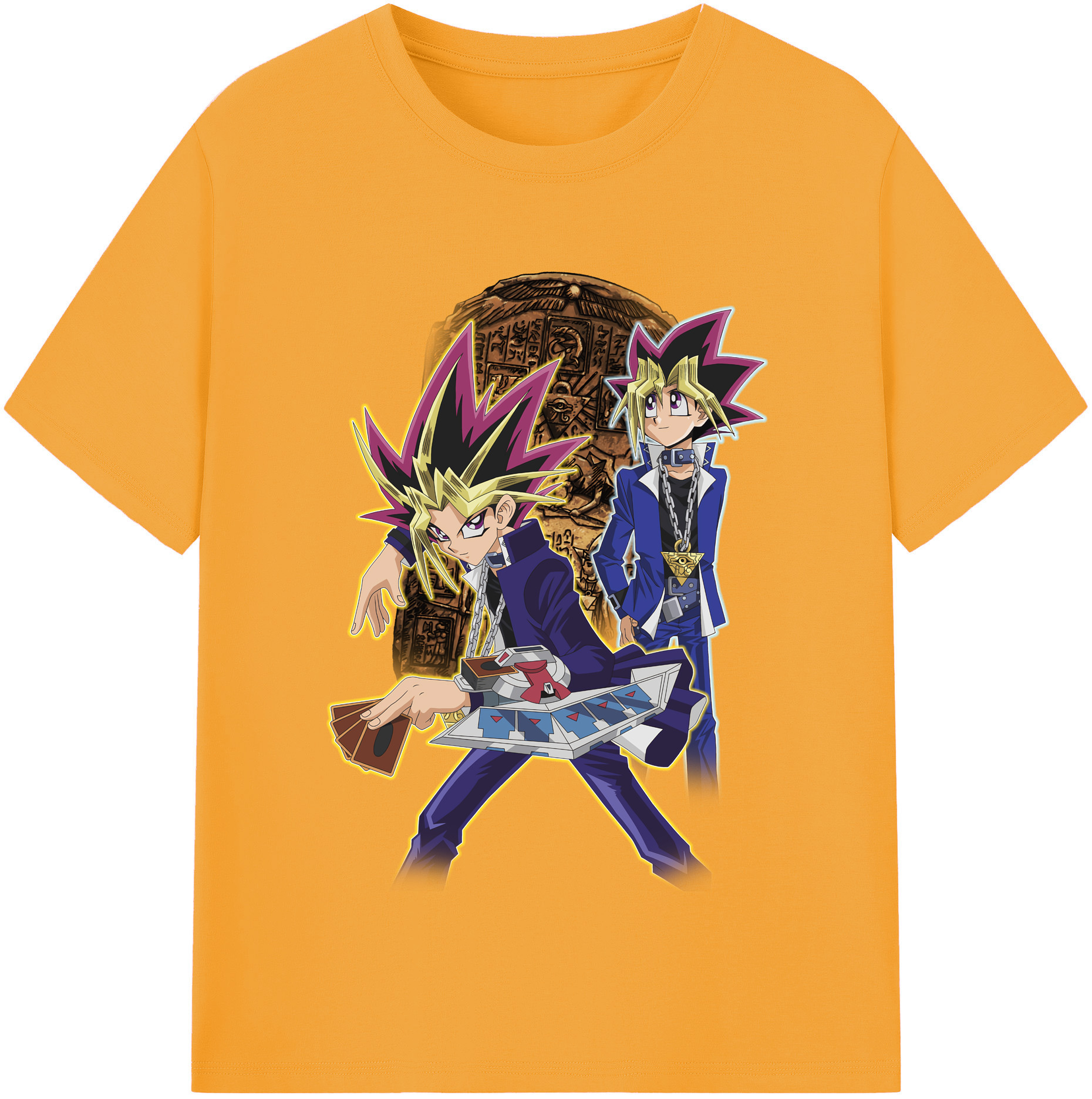 （画像用） 遊☆戯☆王 Yu-Gi-Oh! レディースカジュアルプリントTシャツ（綿100％）