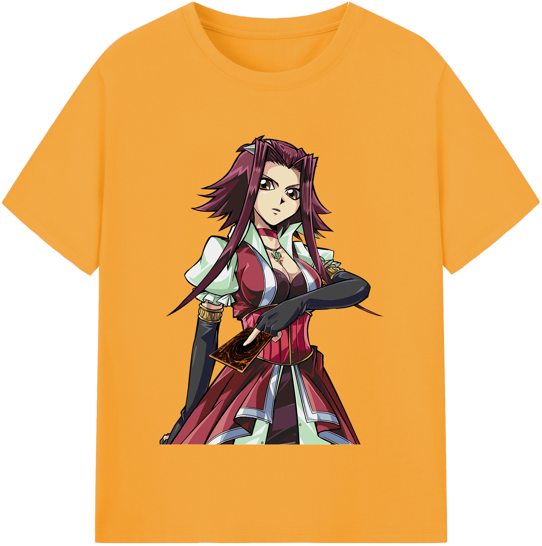 （画像用） 遊☆戯☆王 Yu-Gi-Oh! レディースカジュアルプリントTシャツ（綿100％）