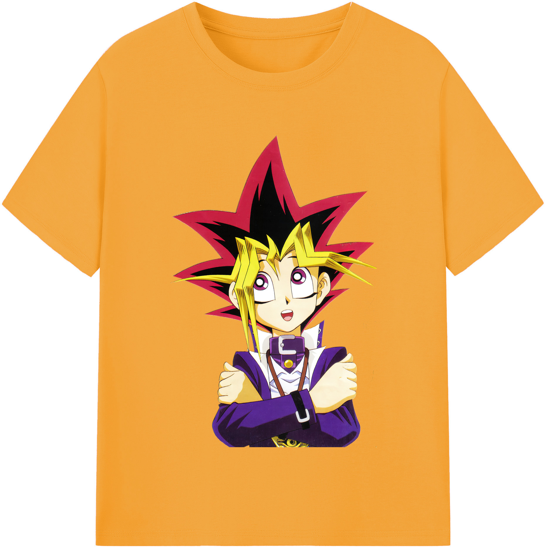 （画像用） 遊☆戯☆王 Yu-Gi-Oh! レディースカジュアルプリントTシャツ（綿100％）