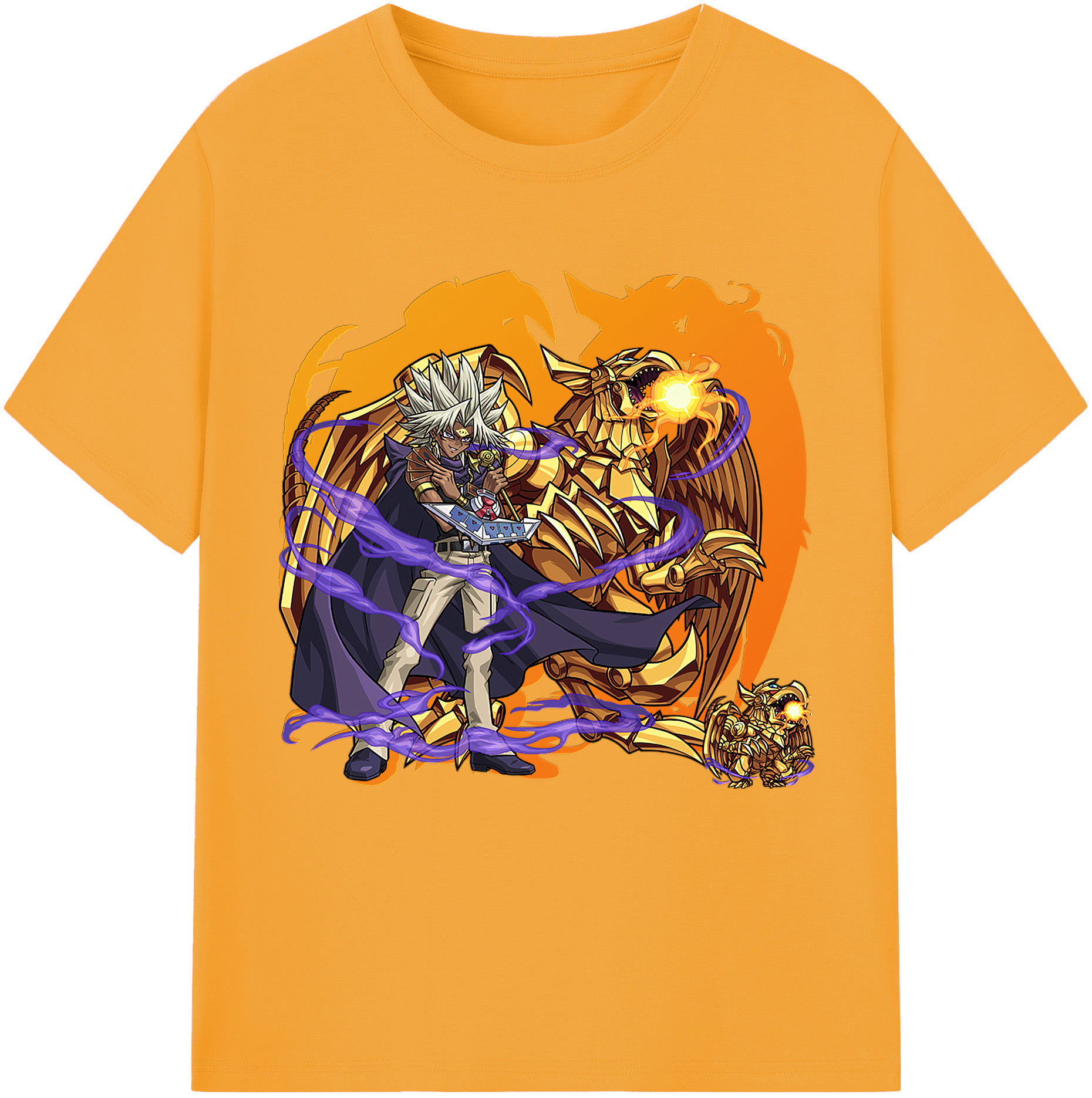 （画像用） 遊☆戯☆王 Yu-Gi-Oh! レディースカジュアルプリントTシャツ（綿100％）