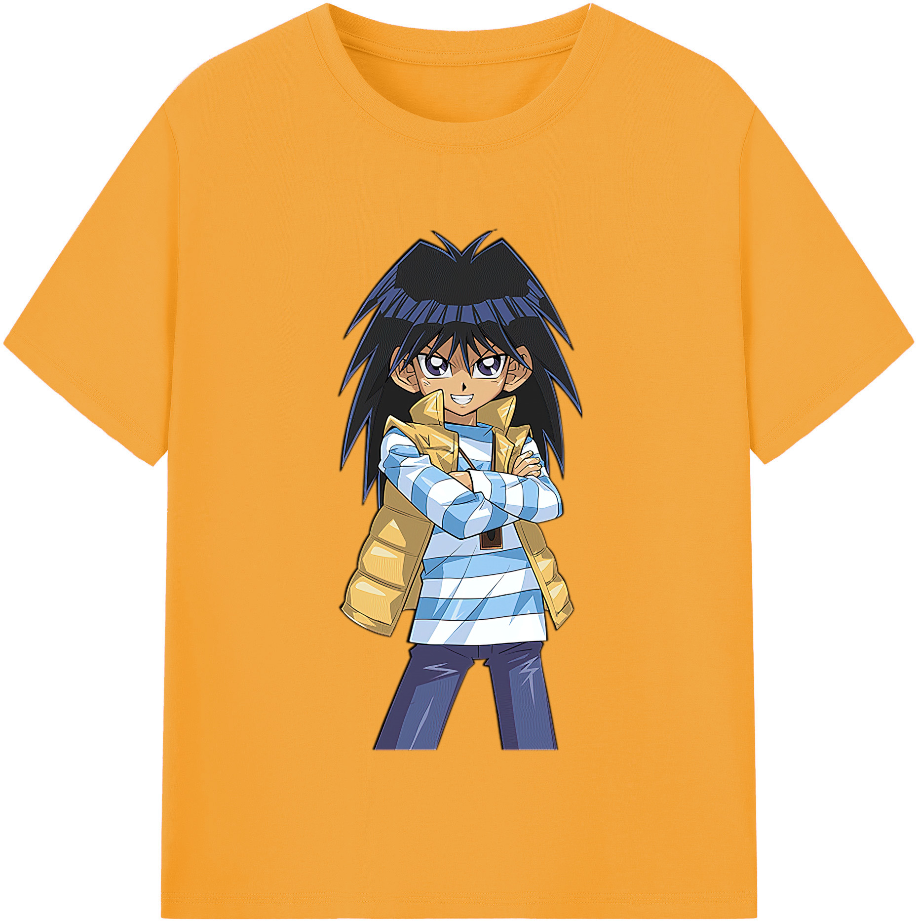 （画像用） 遊☆戯☆王 Yu-Gi-Oh! レディースカジュアルプリントTシャツ（綿100％）