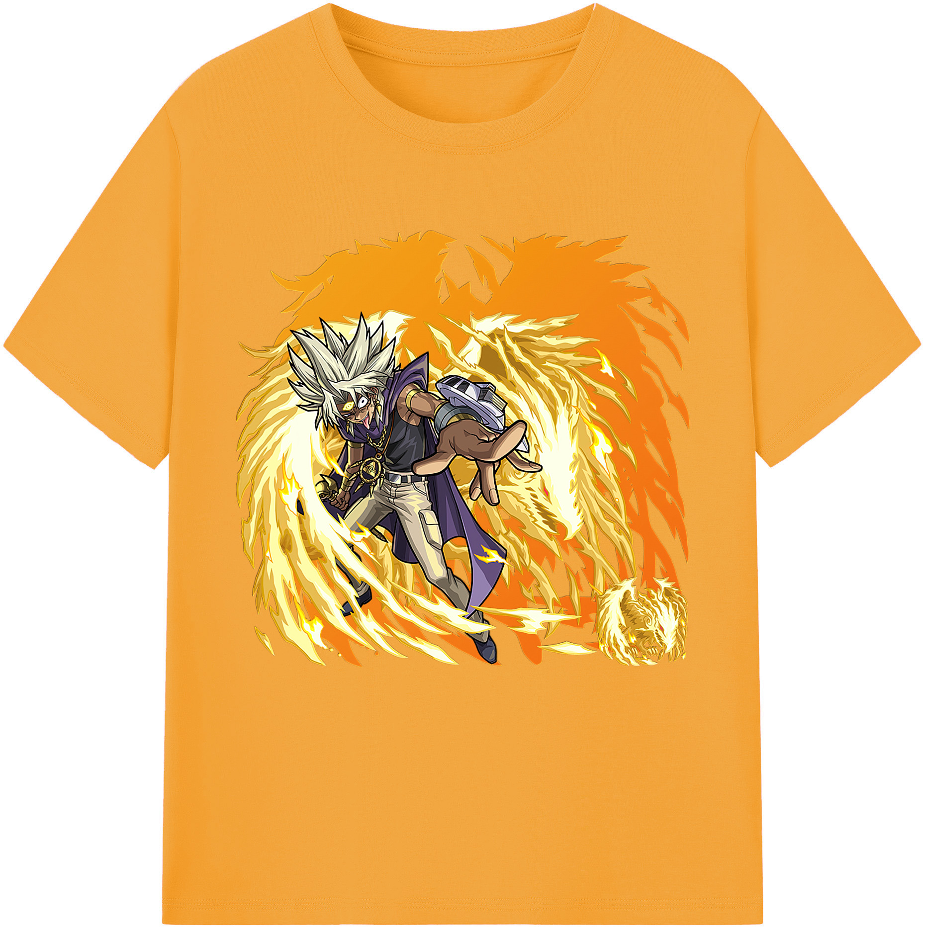 （画像用） 遊☆戯☆王 Yu-Gi-Oh! レディースカジュアルプリントTシャツ（綿100％）