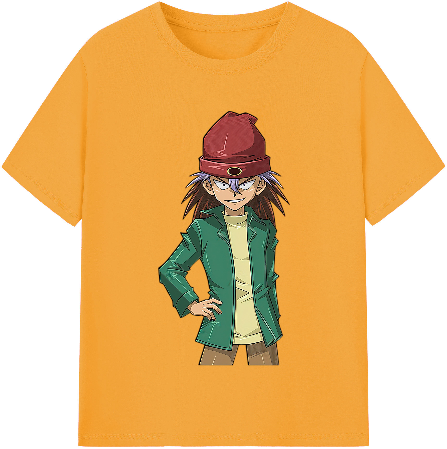 （画像用） 遊☆戯☆王 Yu-Gi-Oh! レディースカジュアルプリントTシャツ（綿100％）
