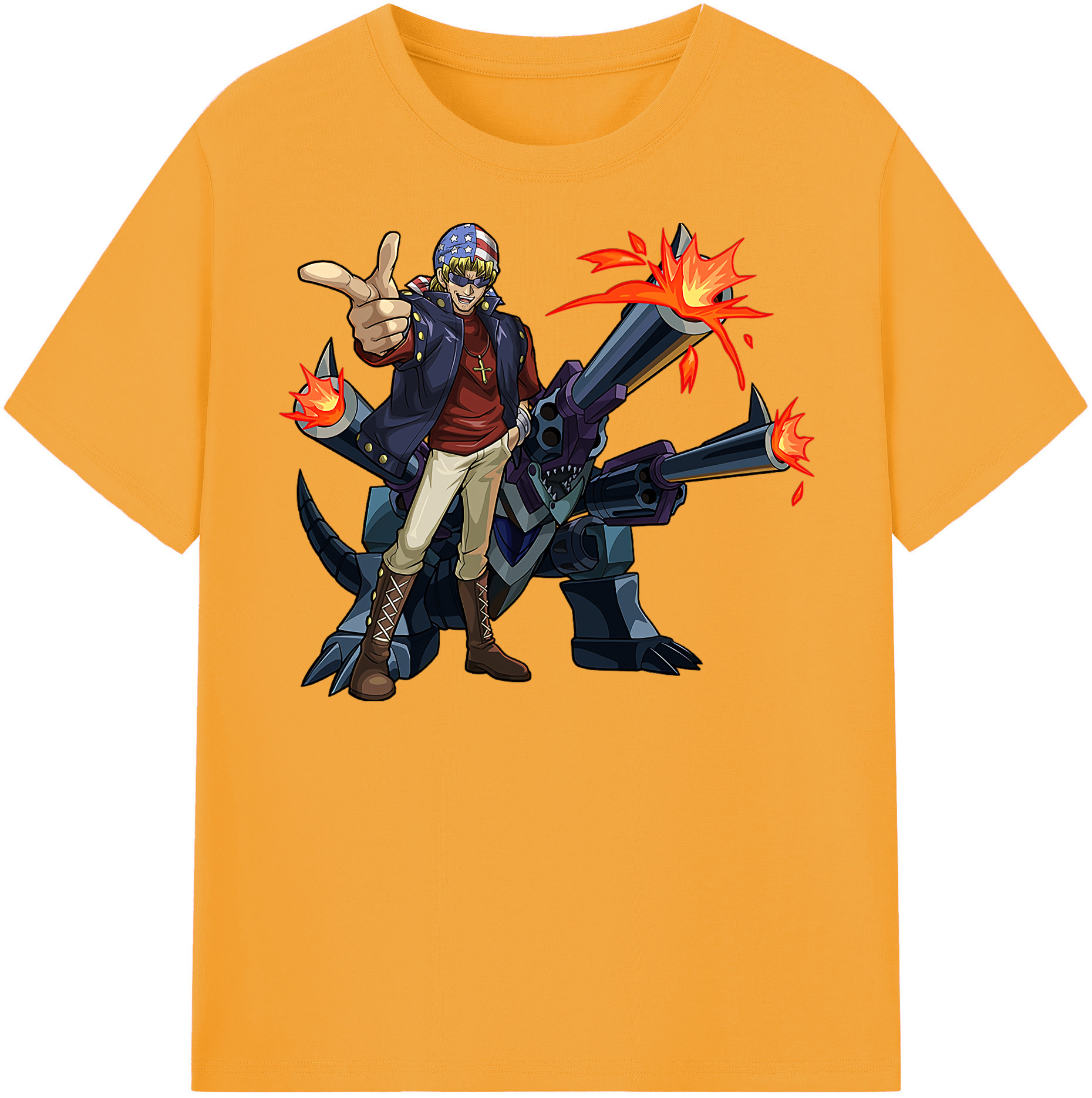（画像用） 遊☆戯☆王 Yu-Gi-Oh! レディースカジュアルプリントTシャツ（綿100％）