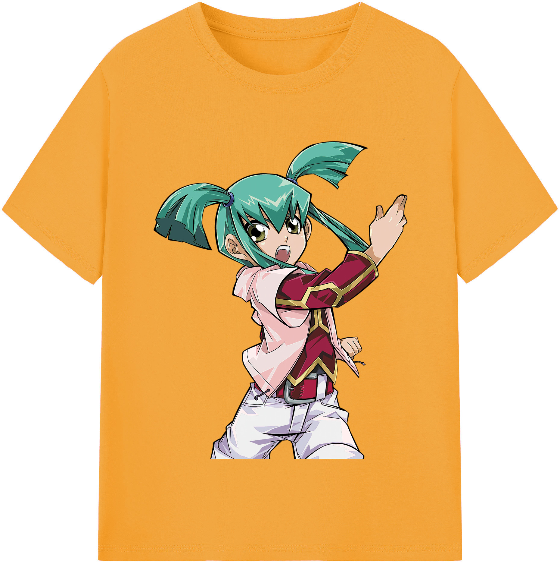 （画像用） 遊☆戯☆王 Yu-Gi-Oh! レディースカジュアルプリントTシャツ（綿100％）