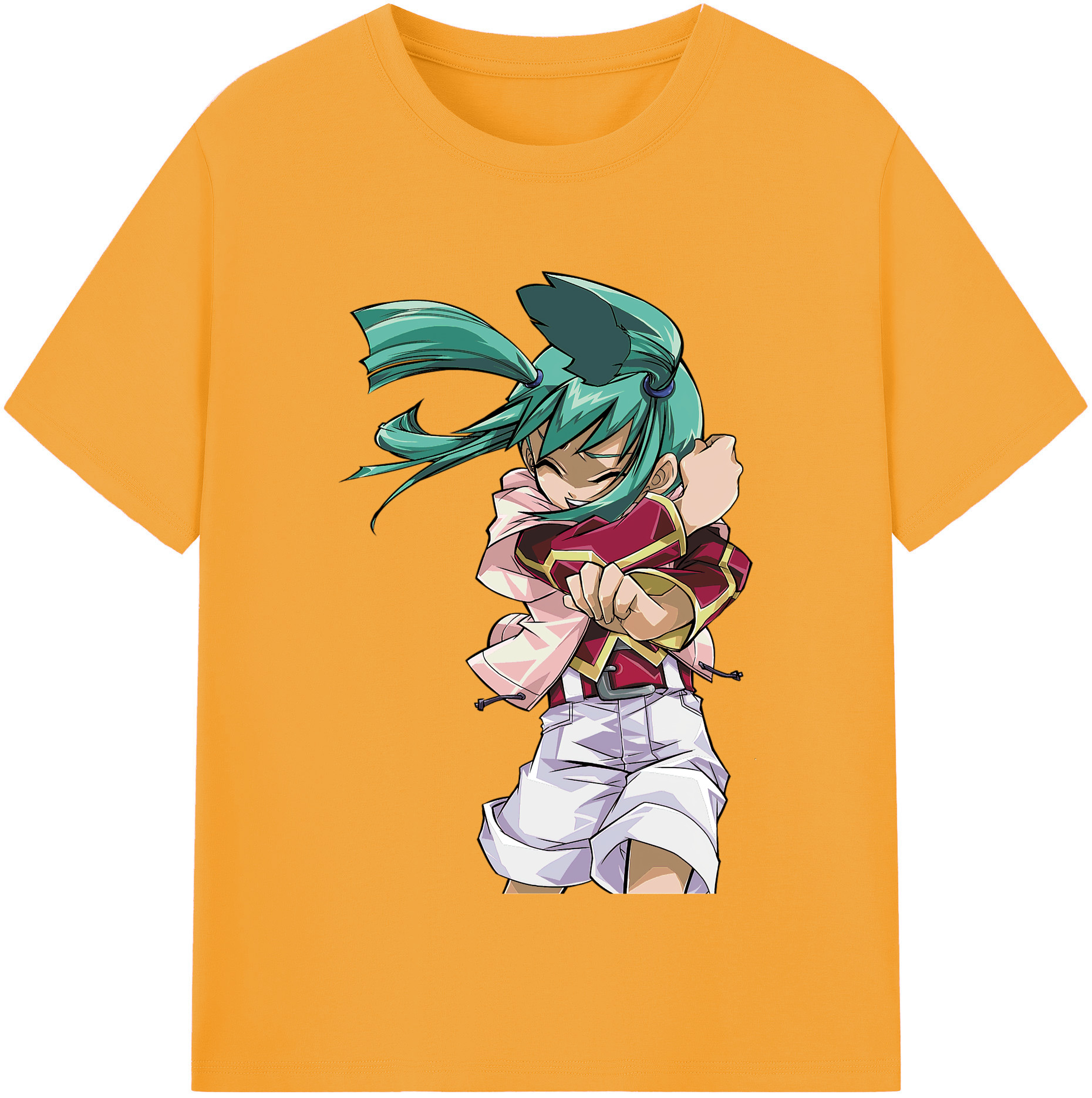 （画像用） 遊☆戯☆王 Yu-Gi-Oh! レディースカジュアルプリントTシャツ（綿100％）