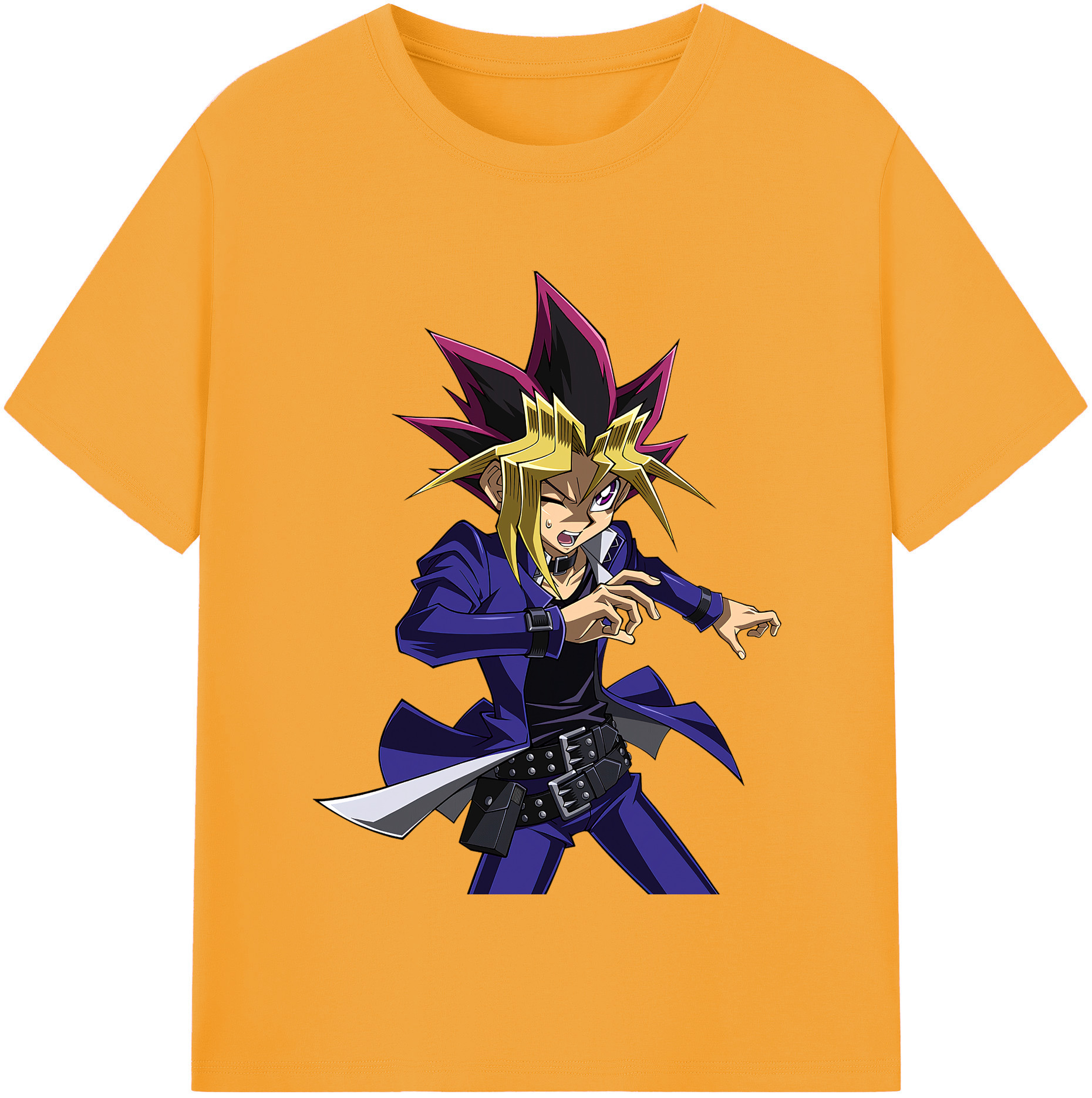 （画像用） 遊☆戯☆王 Yu-Gi-Oh! レディースカジュアルプリントTシャツ（綿100％）