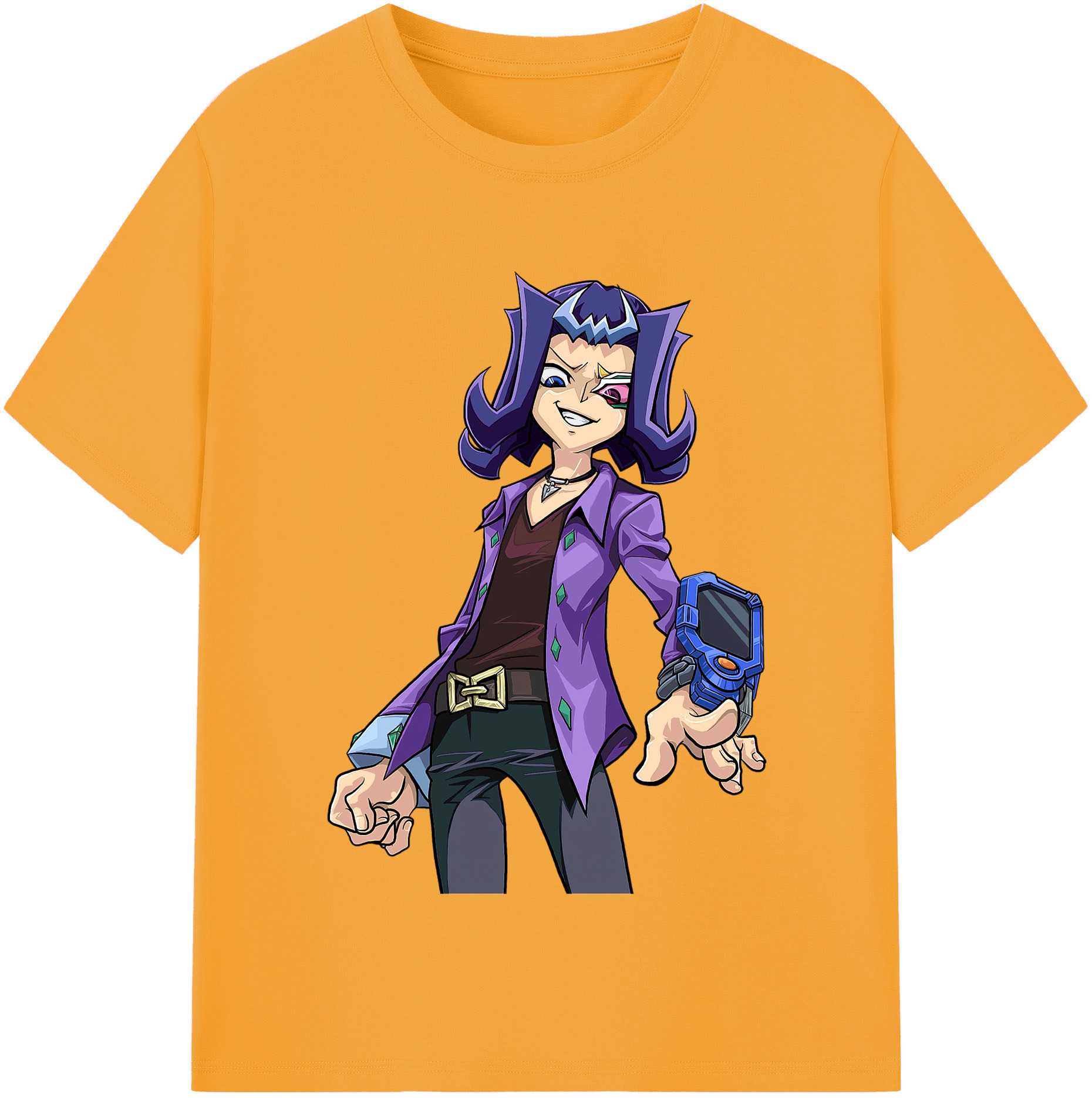 （画像用） 遊☆戯☆王 Yu-Gi-Oh! レディースカジュアルプリントTシャツ（綿100％）