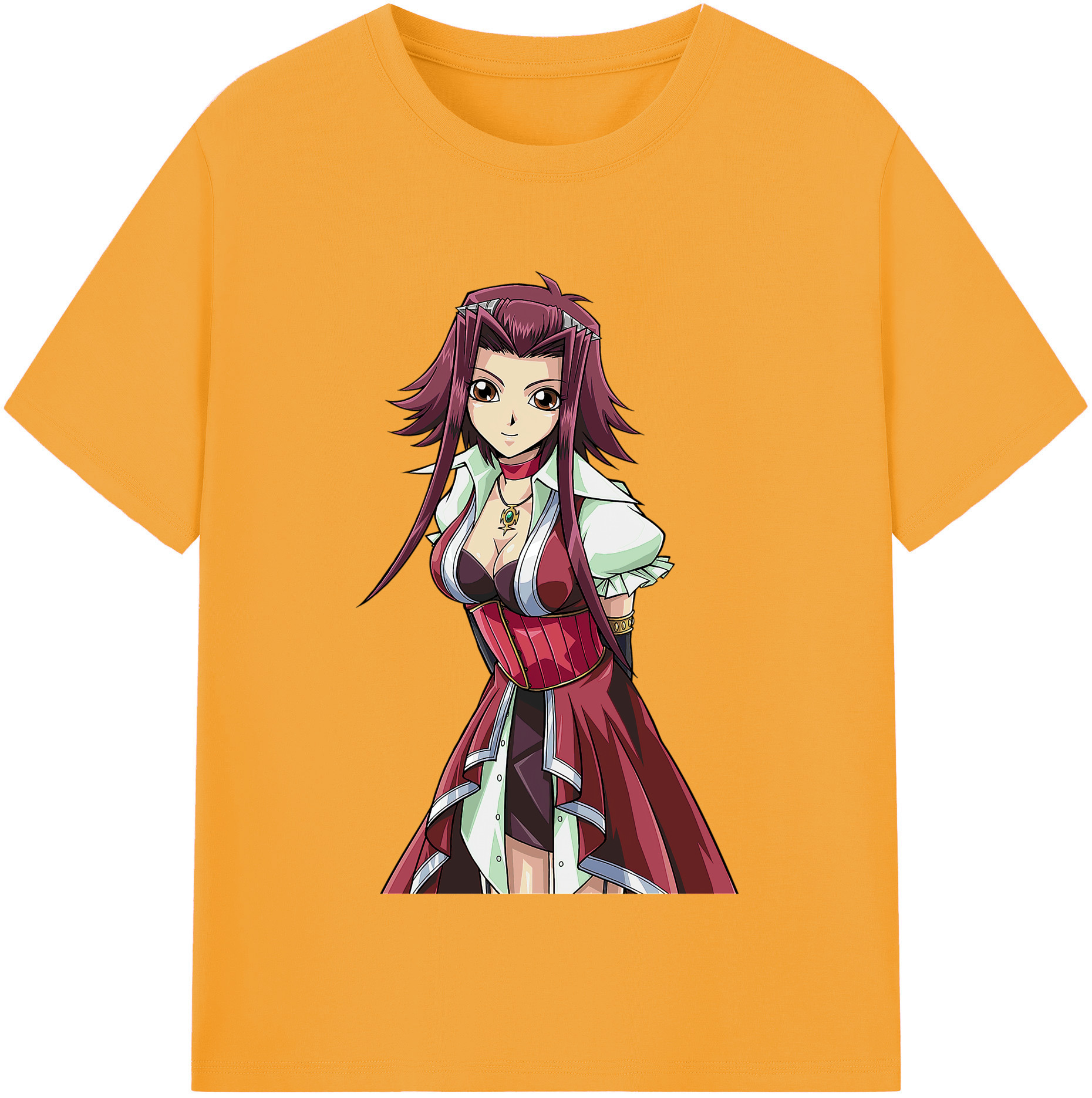 （画像用） 遊☆戯☆王 Yu-Gi-Oh! レディースカジュアルプリントTシャツ（綿100％）