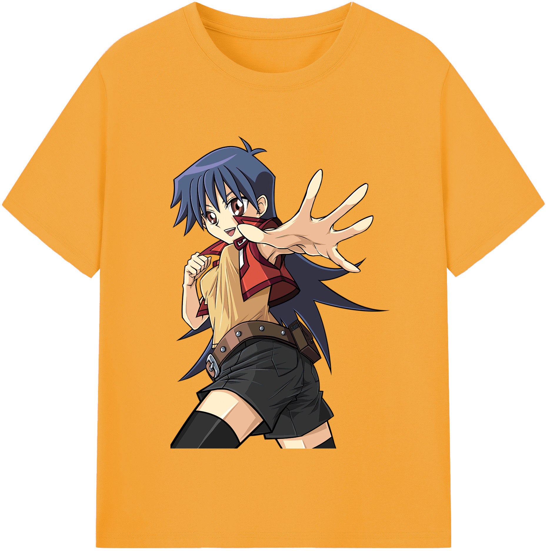 （画像用） 遊☆戯☆王 Yu-Gi-Oh! レディースカジュアルプリントTシャツ（綿100％）