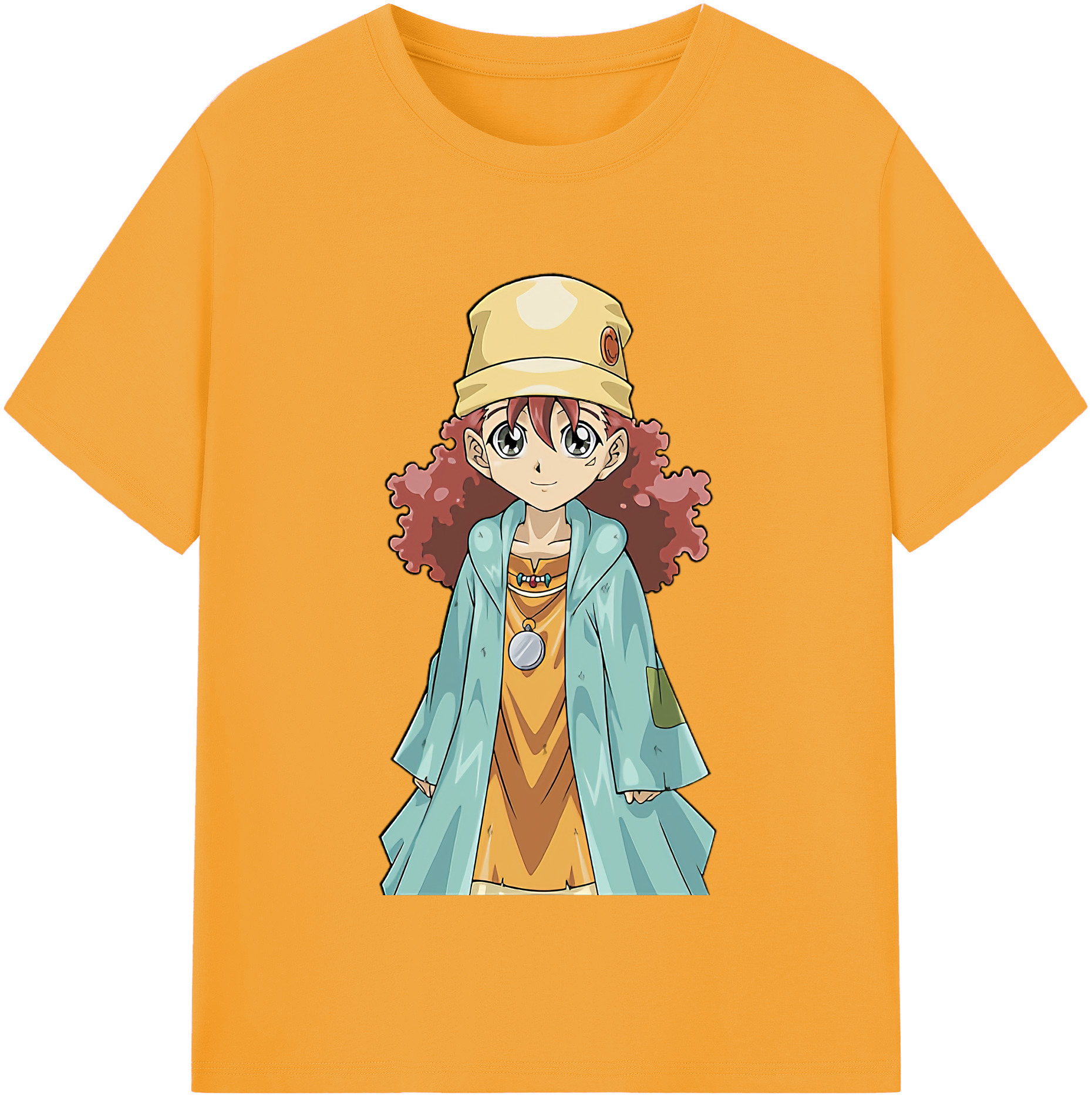 （画像用） 遊☆戯☆王 Yu-Gi-Oh! レディースカジュアルプリントTシャツ（綿100％）