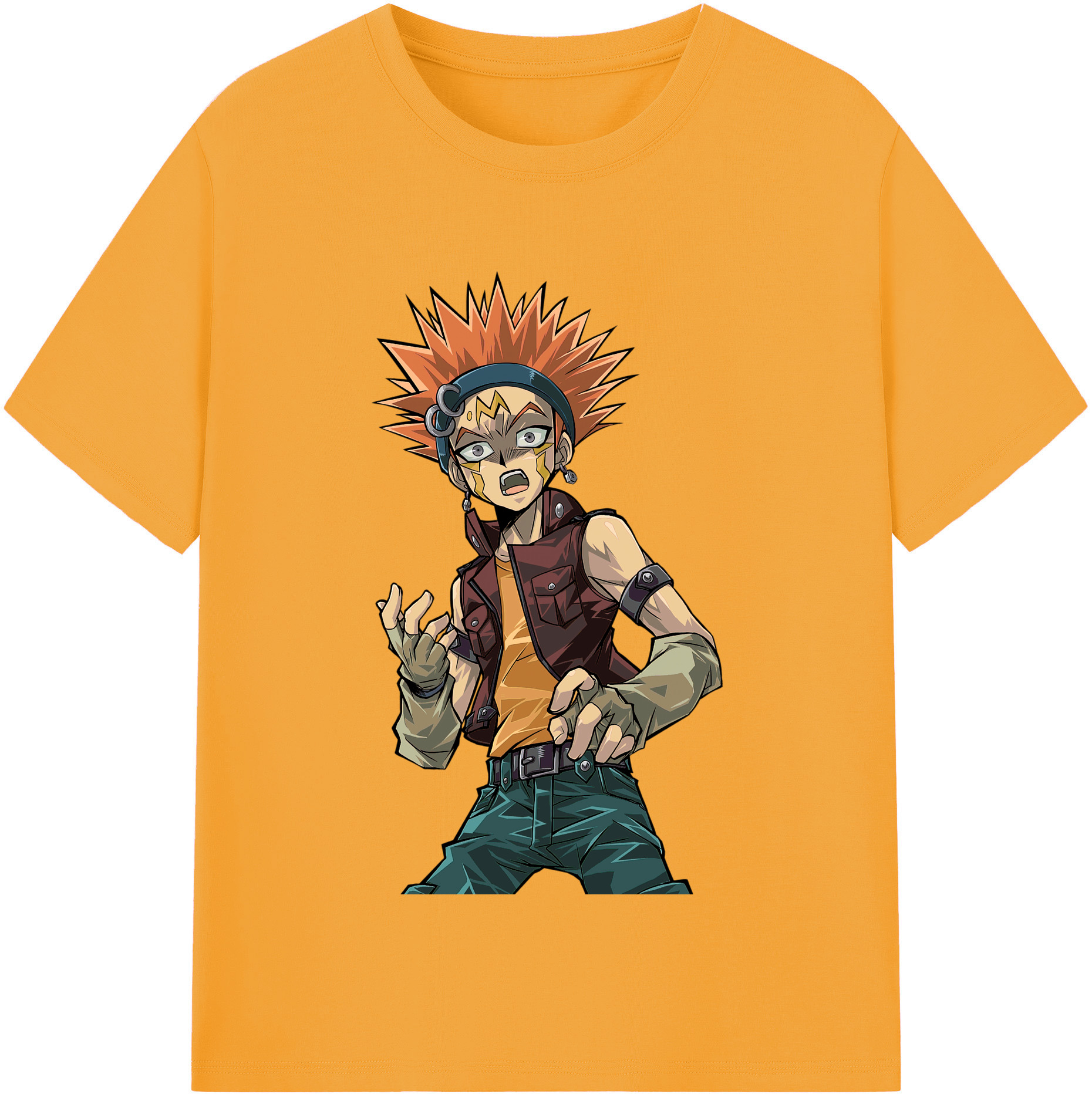 （画像用） 遊☆戯☆王 Yu-Gi-Oh! レディースカジュアルプリントTシャツ（綿100％）