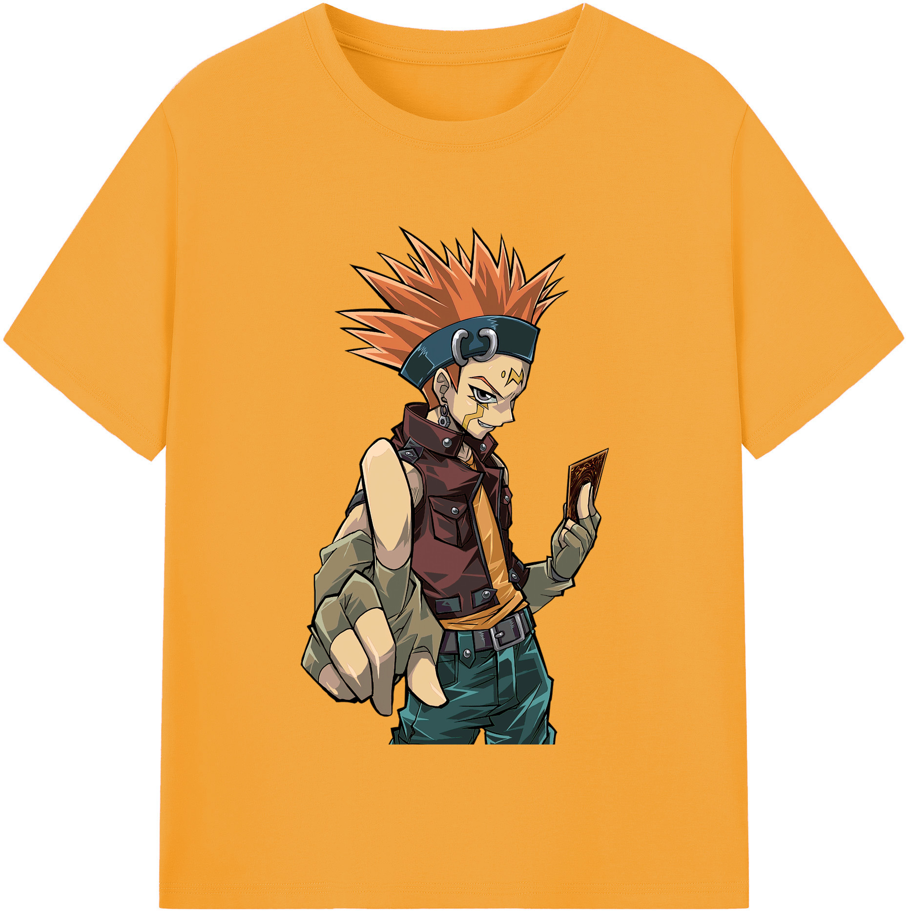（画像用） 遊☆戯☆王 Yu-Gi-Oh! レディースカジュアルプリントTシャツ（綿100％）