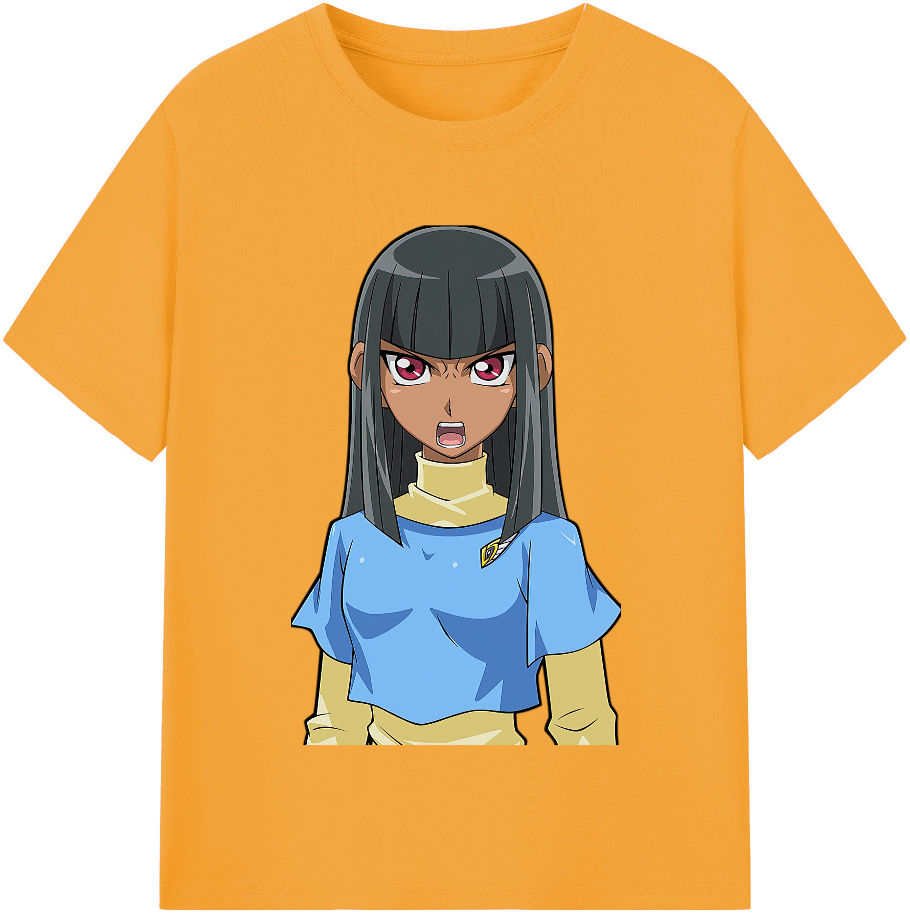 （画像用） 遊☆戯☆王 Yu-Gi-Oh! レディースカジュアルプリントTシャツ（綿100％）