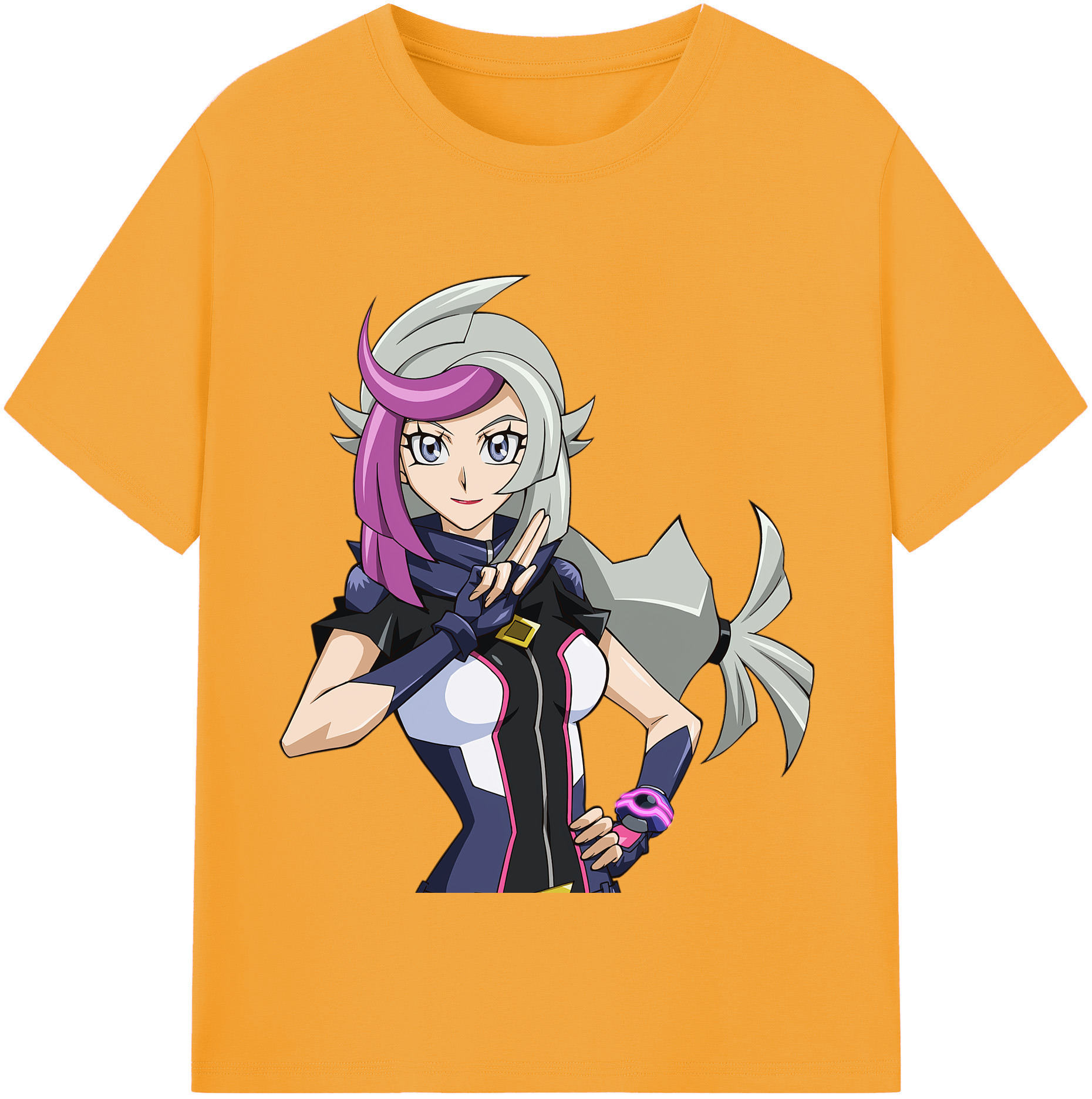 （画像用） 遊☆戯☆王 Yu-Gi-Oh! レディースカジュアルプリントTシャツ（綿100％）