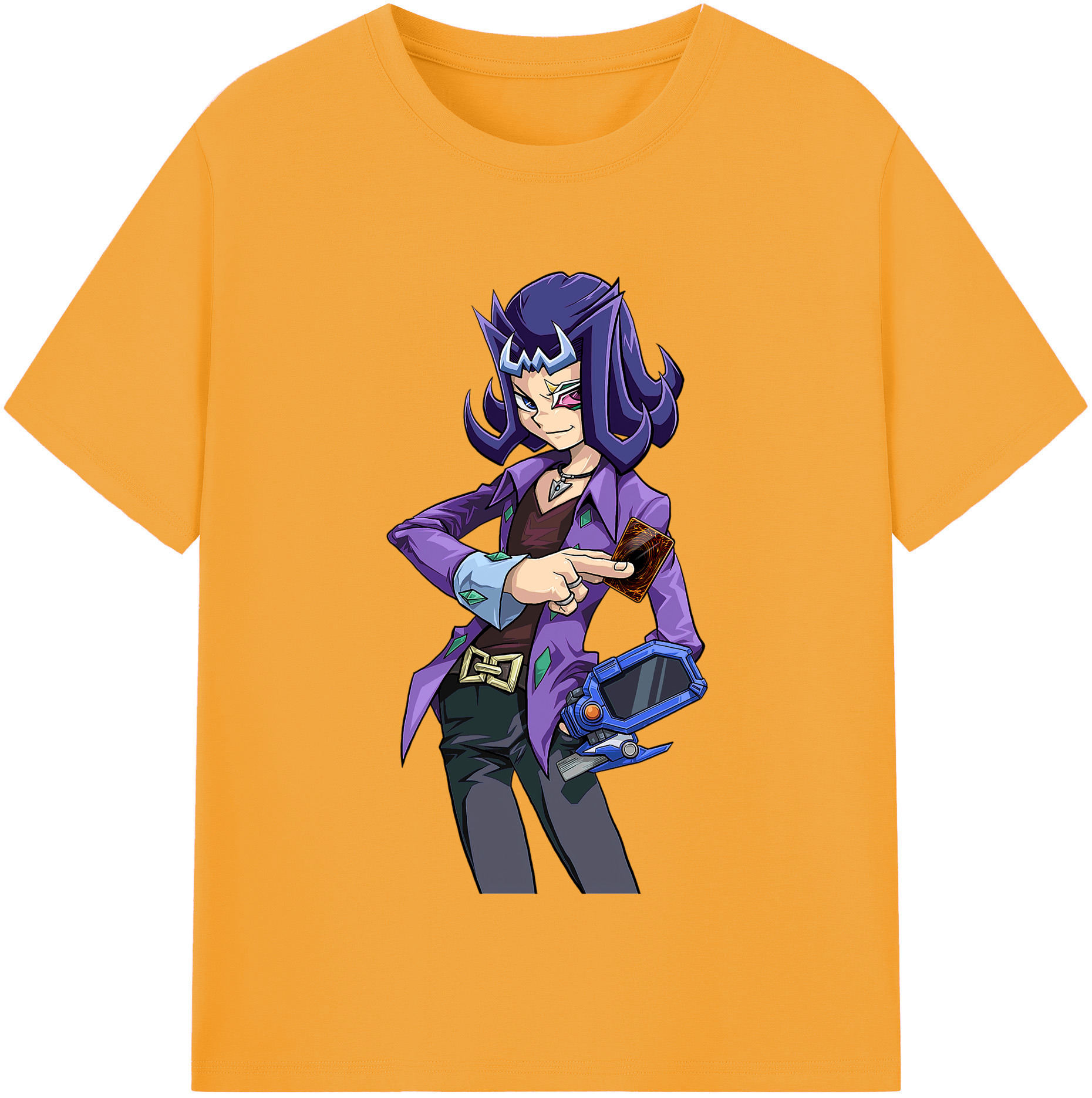 （画像用） 遊☆戯☆王 Yu-Gi-Oh! レディースカジュアルプリントTシャツ（綿100％）
