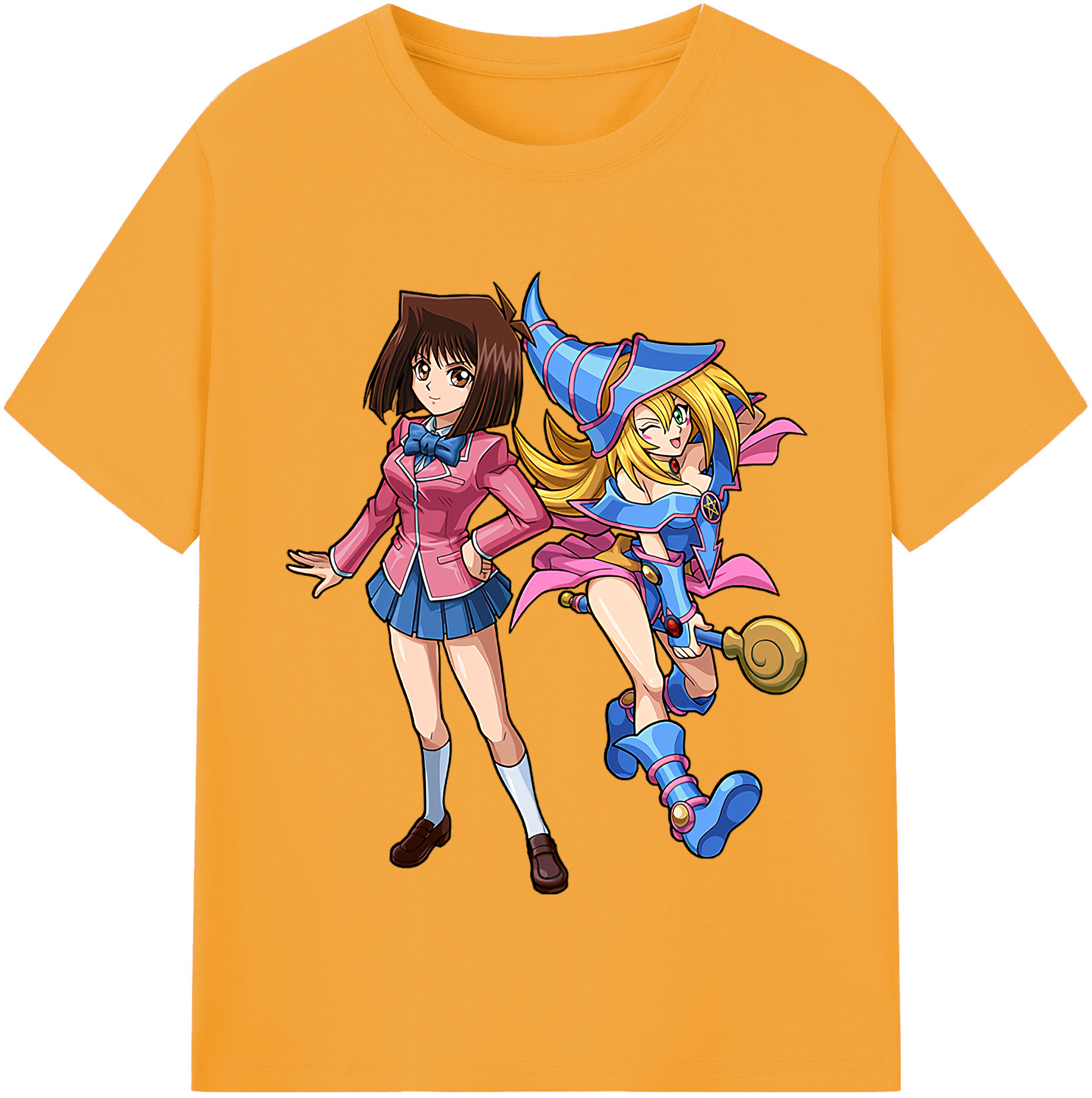 （画像用） 遊☆戯☆王 Yu-Gi-Oh! レディースカジュアルプリントTシャツ（綿100％）