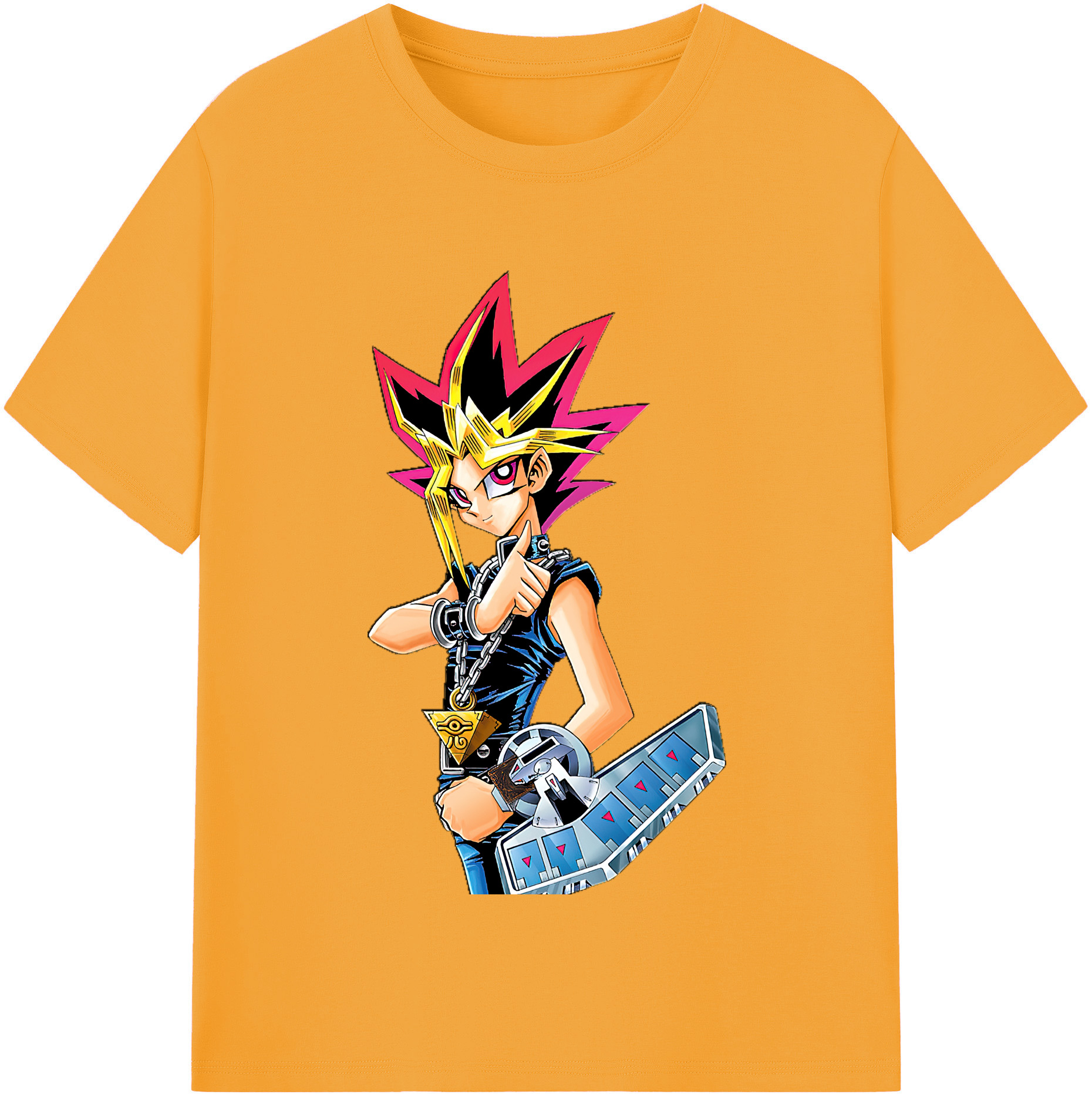 （画像用） 遊☆戯☆王 Yu-Gi-Oh! レディースカジュアルプリントTシャツ（綿100％）