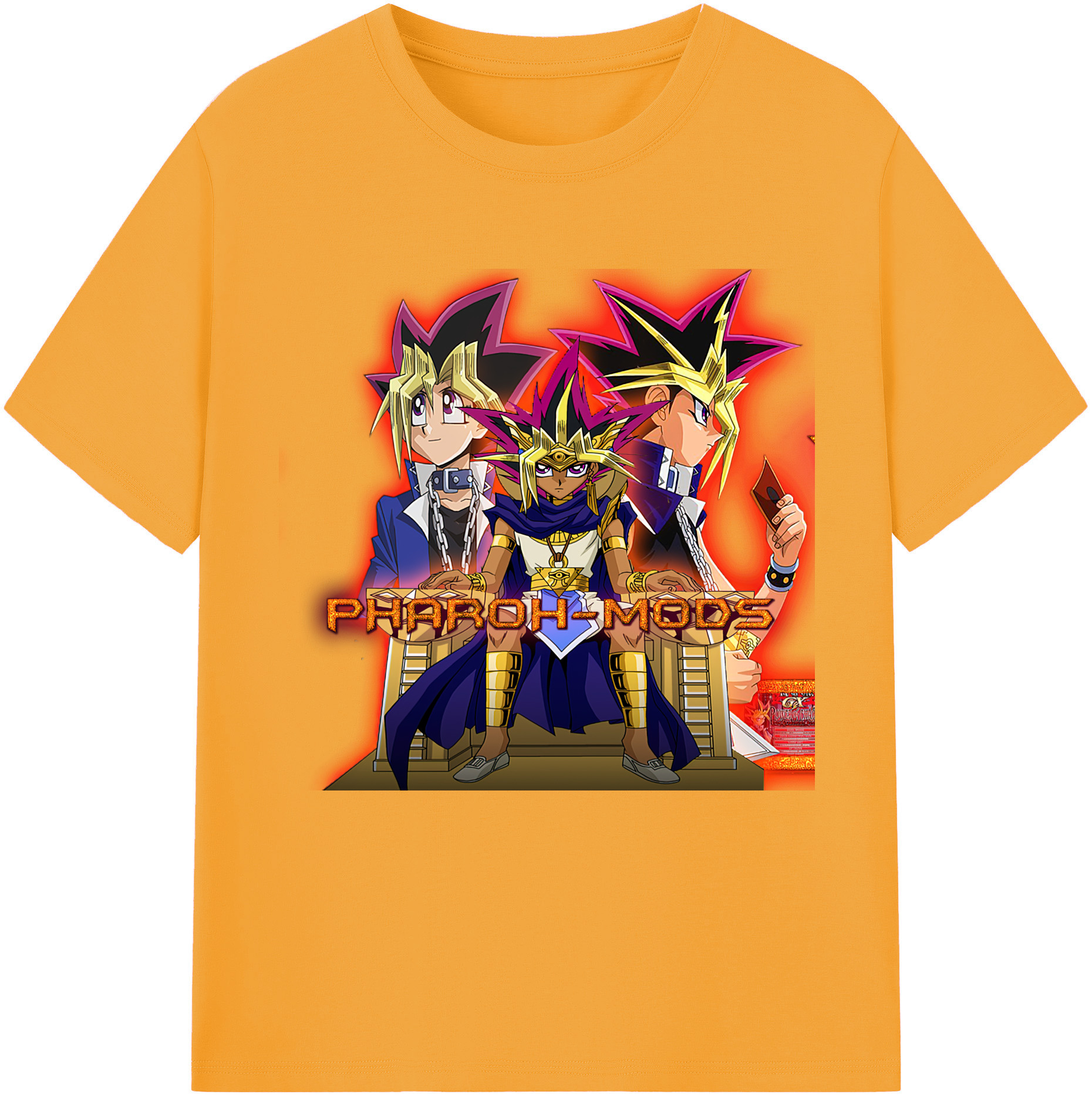 （画像用） 遊☆戯☆王 Yu-Gi-Oh! レディースカジュアルプリントTシャツ（綿100％）
