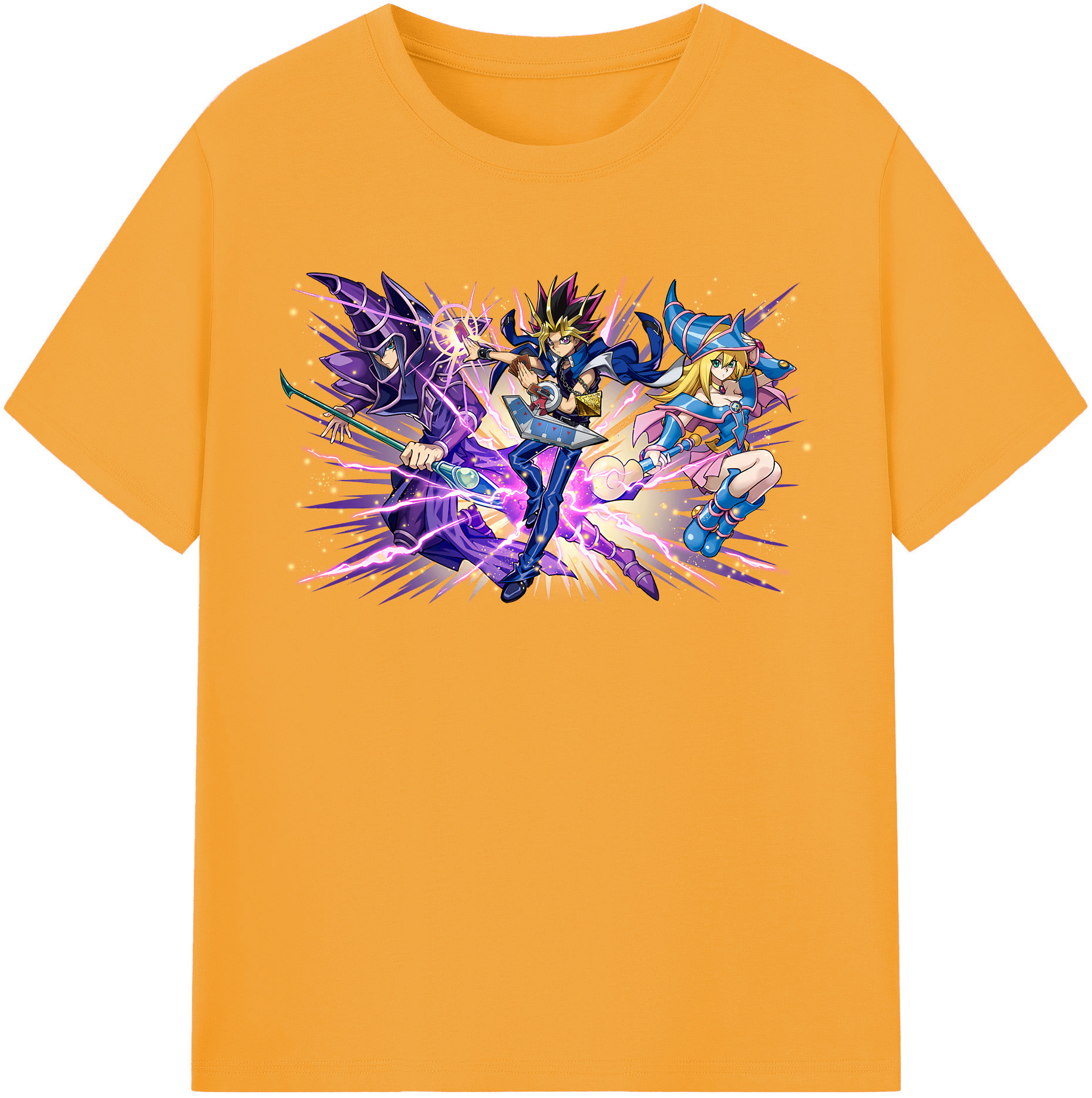 （画像用） 遊☆戯☆王 Yu-Gi-Oh! レディースカジュアルプリントTシャツ（綿100％）