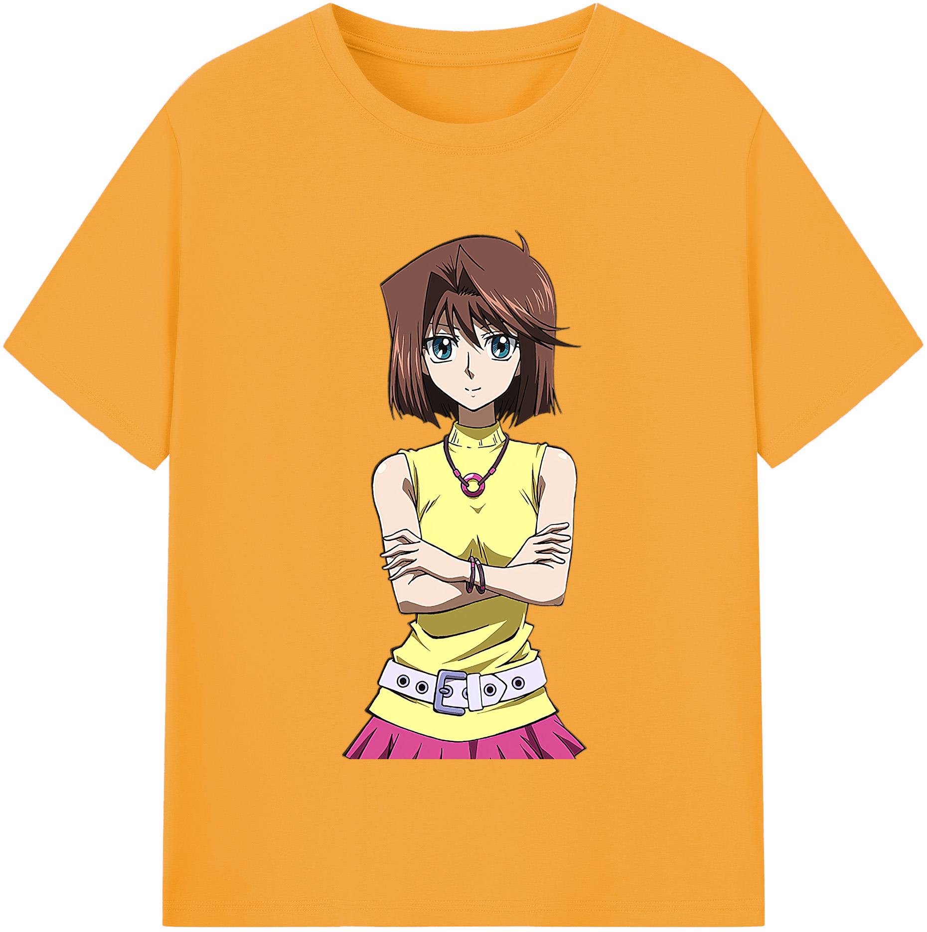 （画像用） 遊☆戯☆王 Yu-Gi-Oh! レディースカジュアルプリントTシャツ（綿100％）