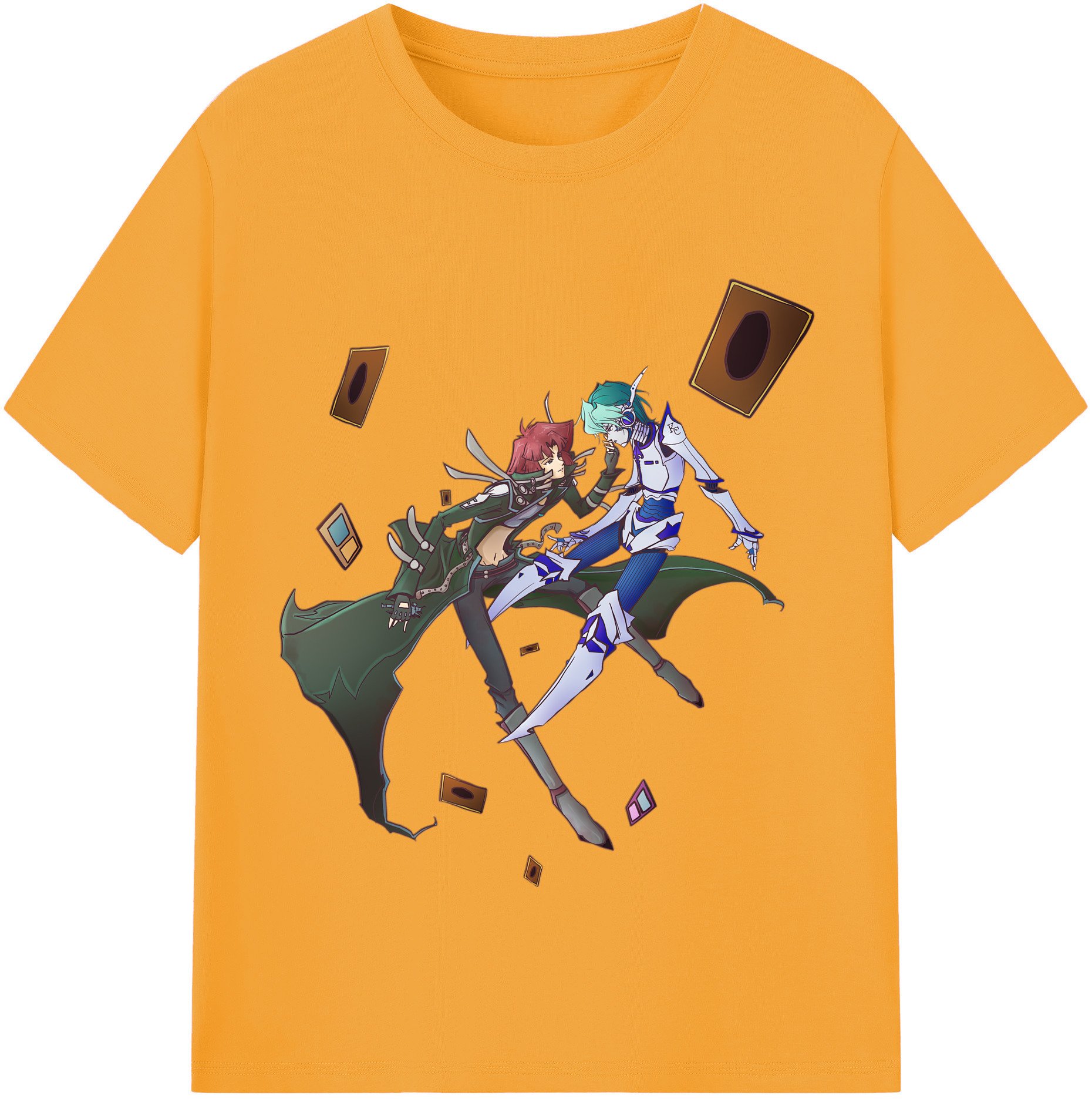 （画像用） 遊☆戯☆王 Yu-Gi-Oh! レディースカジュアルプリントTシャツ（綿100％）