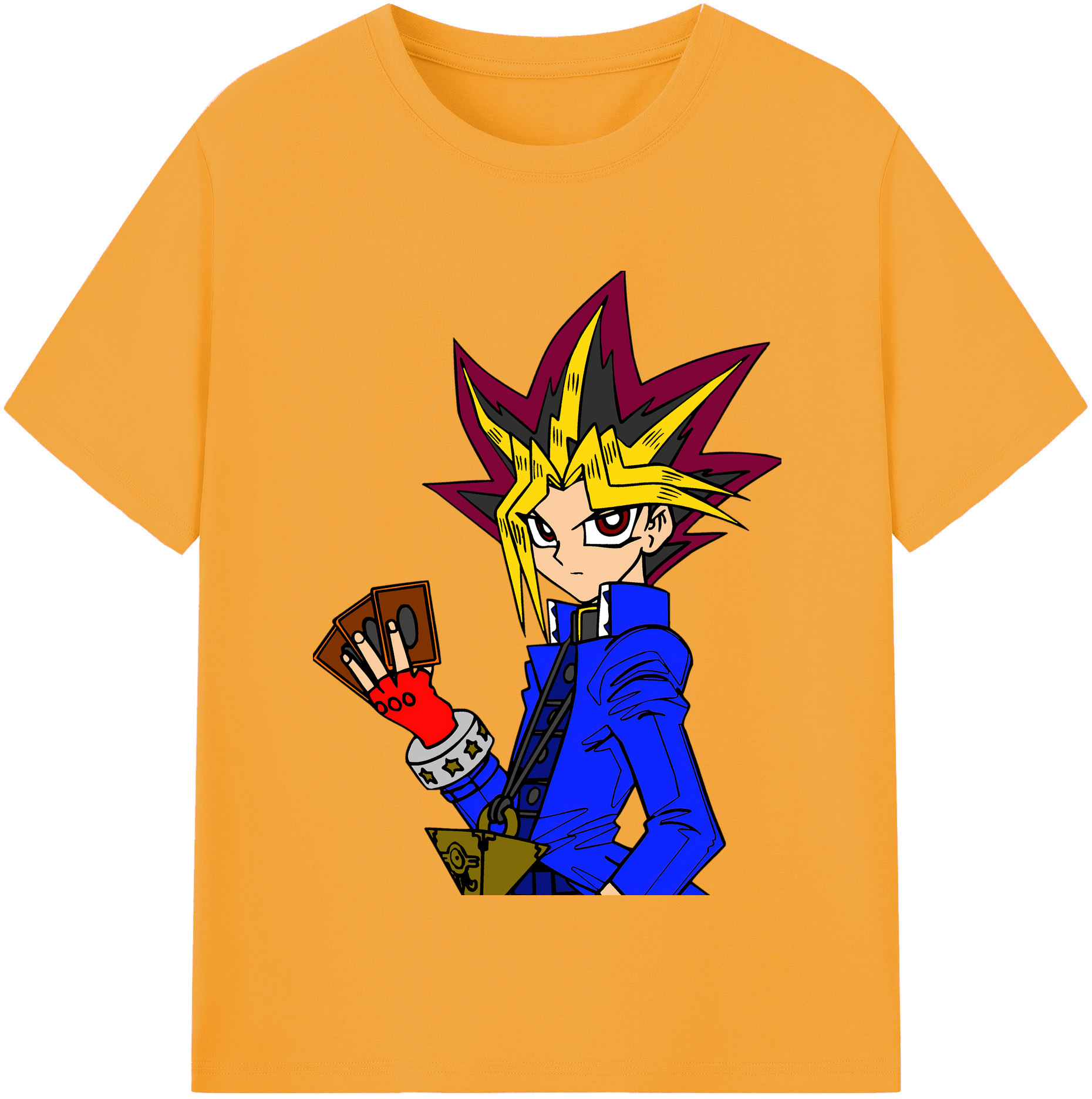 （画像用） 遊☆戯☆王 Yu-Gi-Oh! レディースカジュアルプリントTシャツ（綿100％）