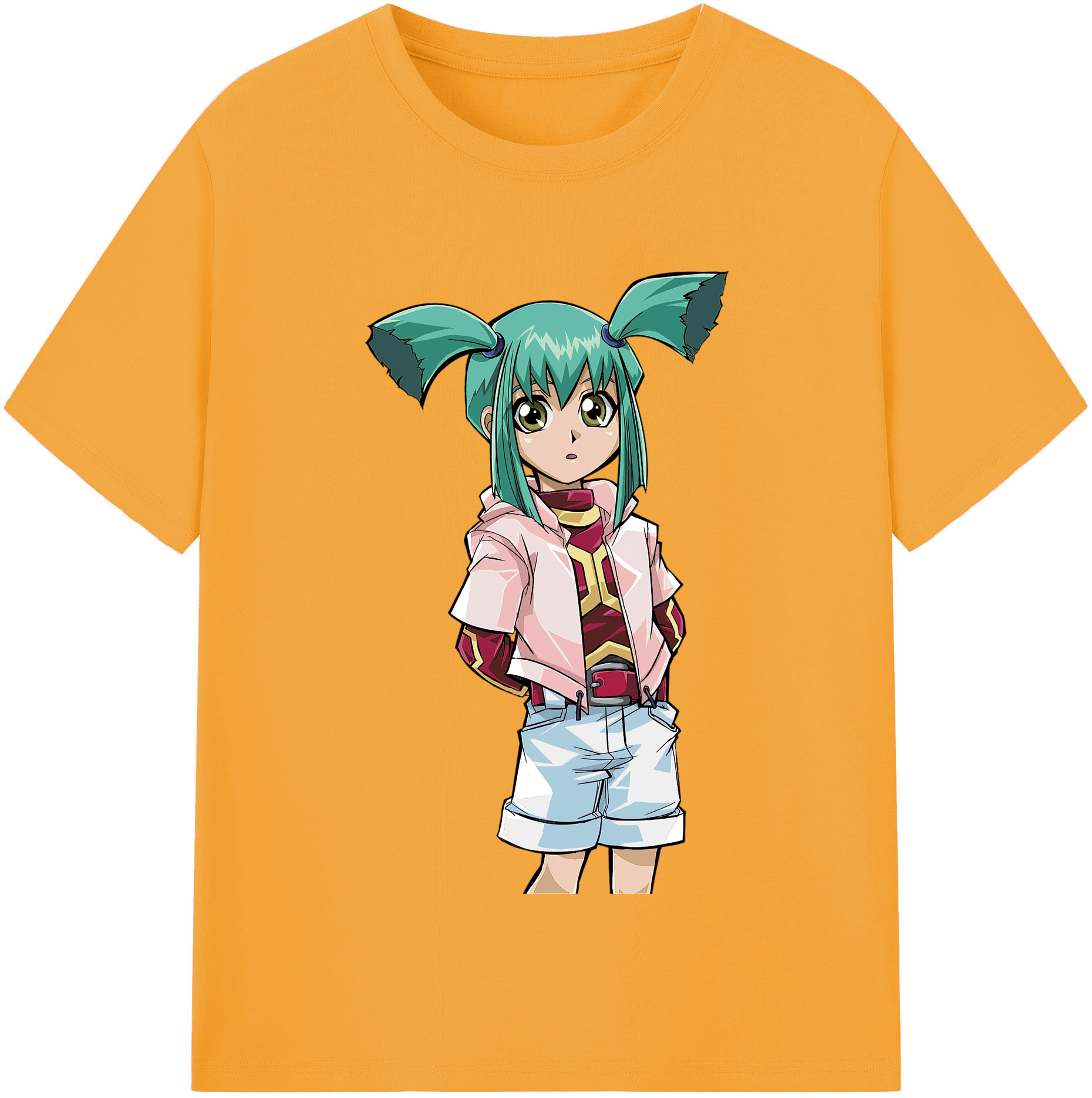 （画像用） 遊☆戯☆王 Yu-Gi-Oh! レディースカジュアルプリントTシャツ（綿100％）