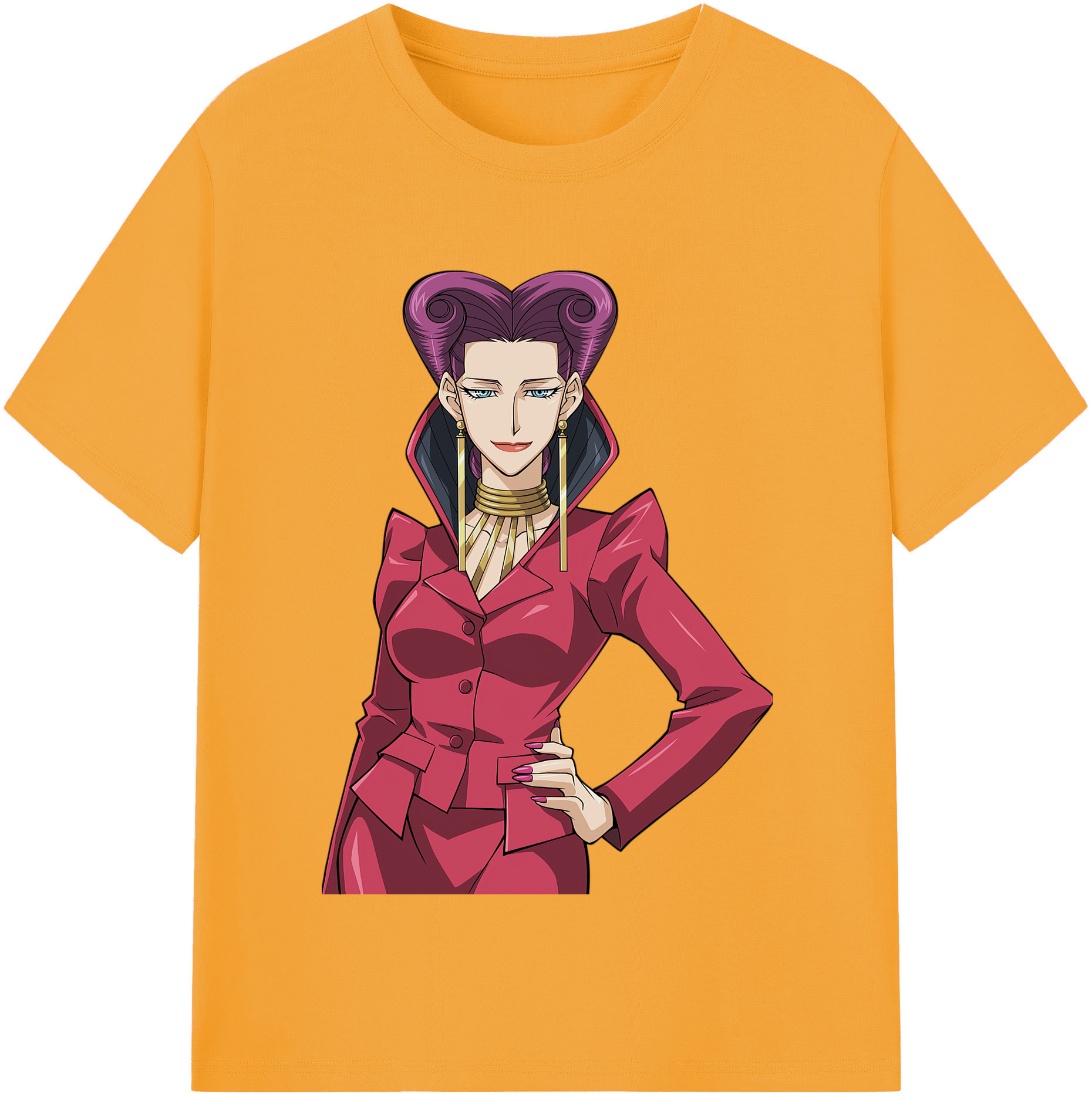 （画像用） 遊☆戯☆王 Yu-Gi-Oh! レディースカジュアルプリントTシャツ（綿100％）