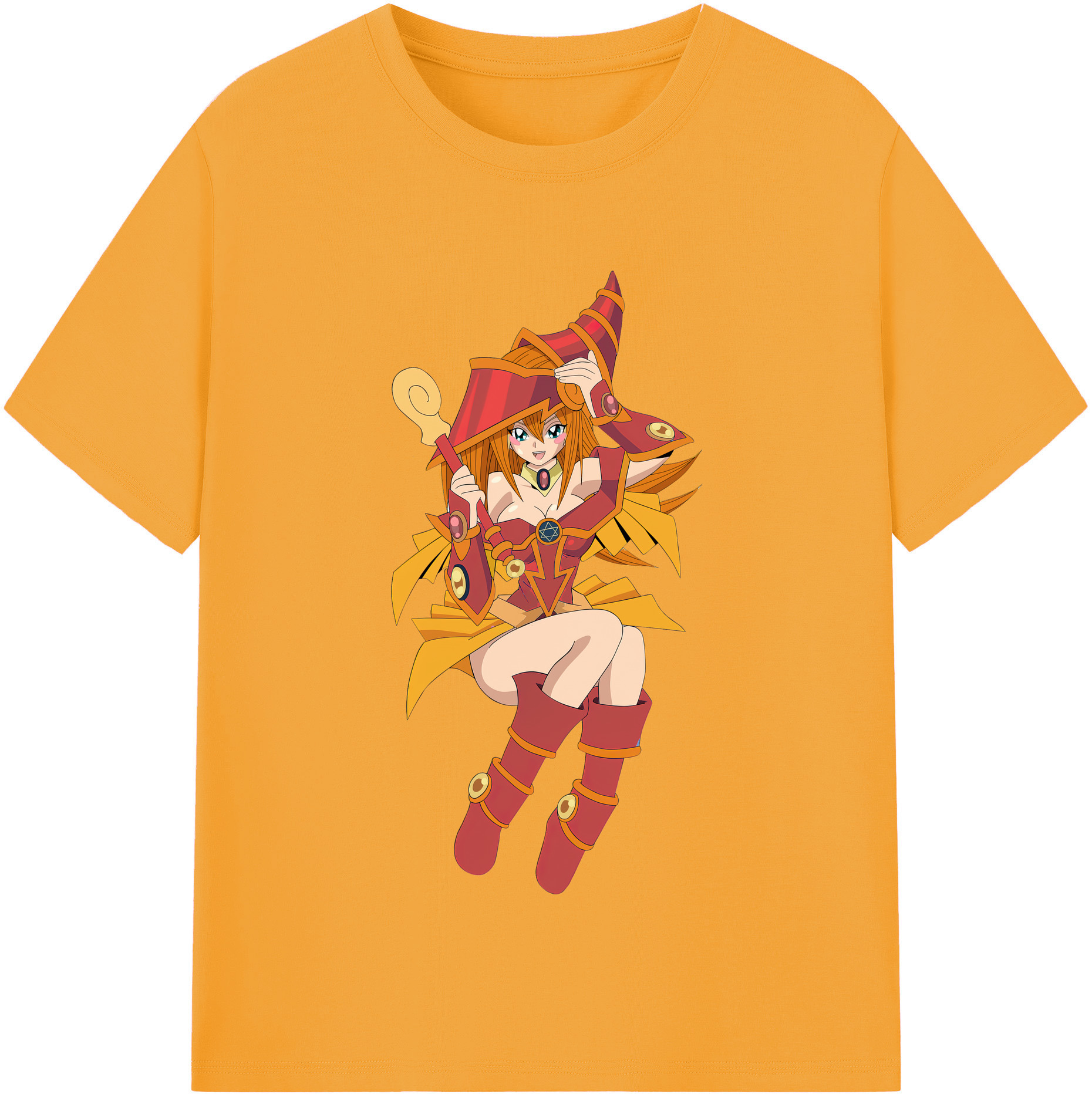 （画像用） 遊☆戯☆王 Yu-Gi-Oh! レディースカジュアルプリントTシャツ（綿100％）