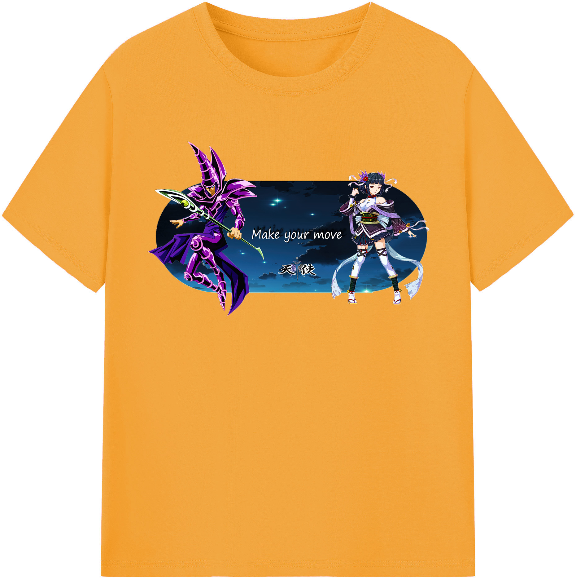 （画像用） 遊☆戯☆王 Yu-Gi-Oh! レディースカジュアルプリントTシャツ（綿100％）