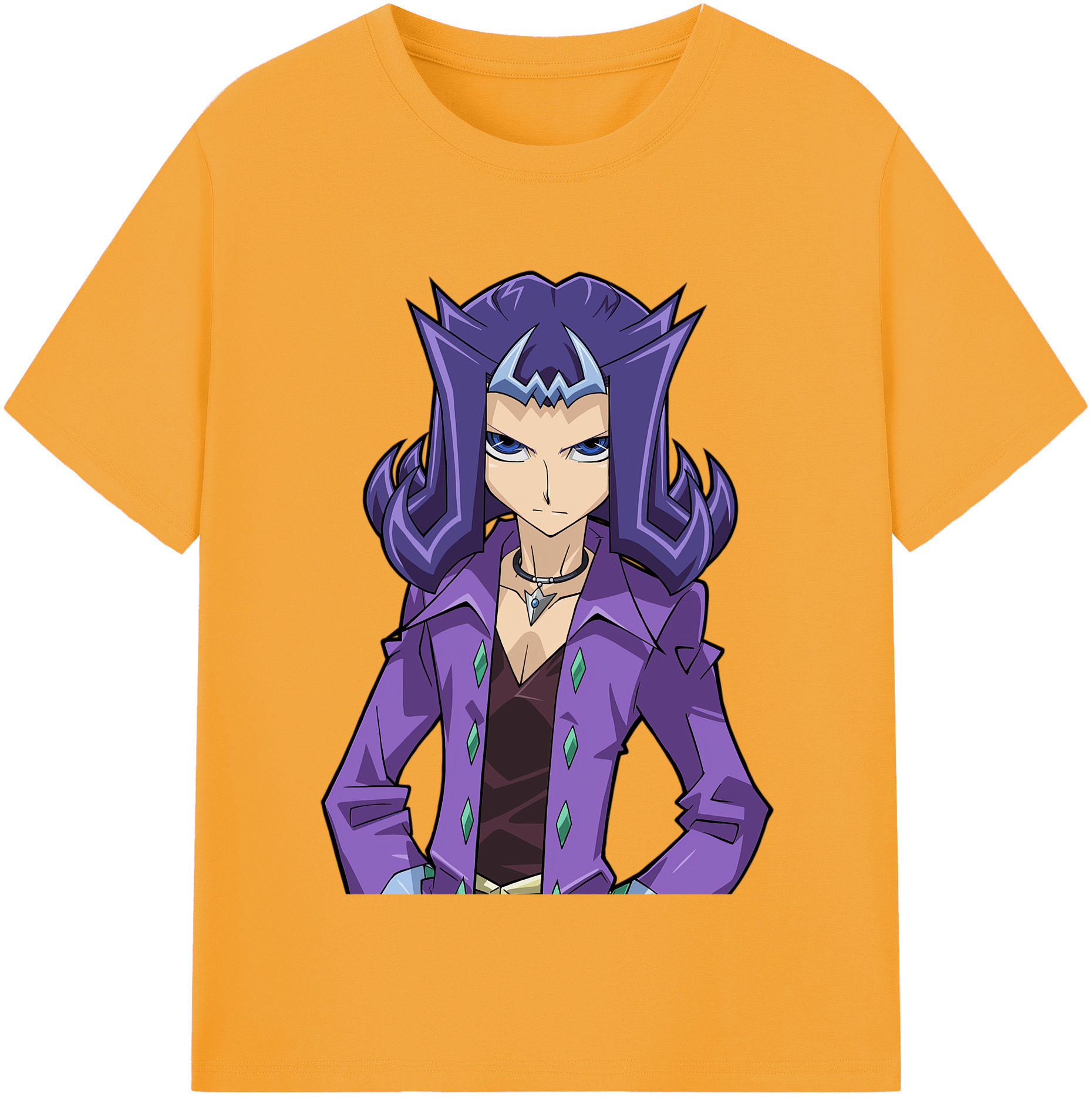 （画像用） 遊☆戯☆王 Yu-Gi-Oh! レディースカジュアルプリントTシャツ（綿100％）
