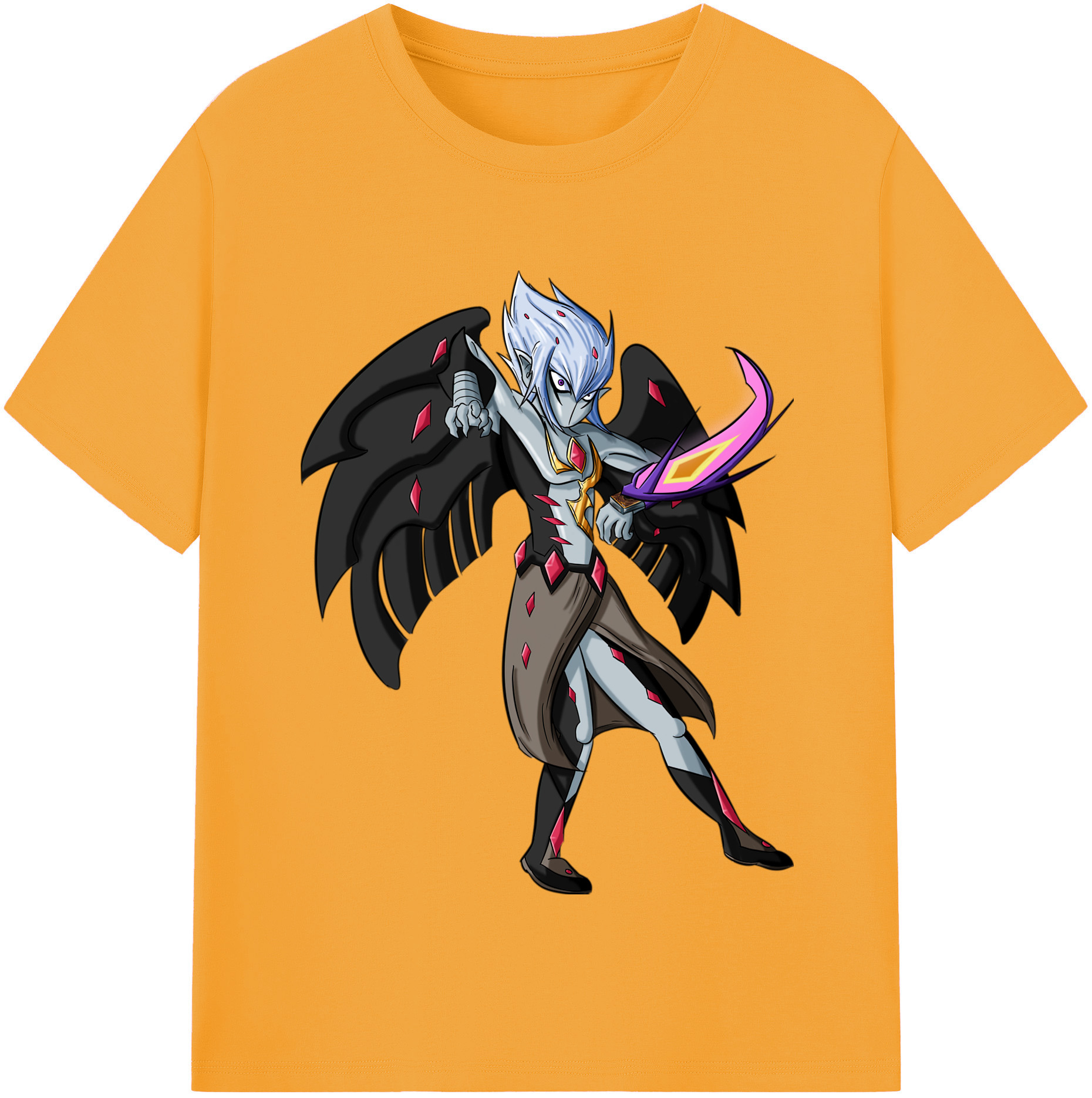 （画像用） 遊☆戯☆王 Yu-Gi-Oh! レディースカジュアルプリントTシャツ（綿100％）