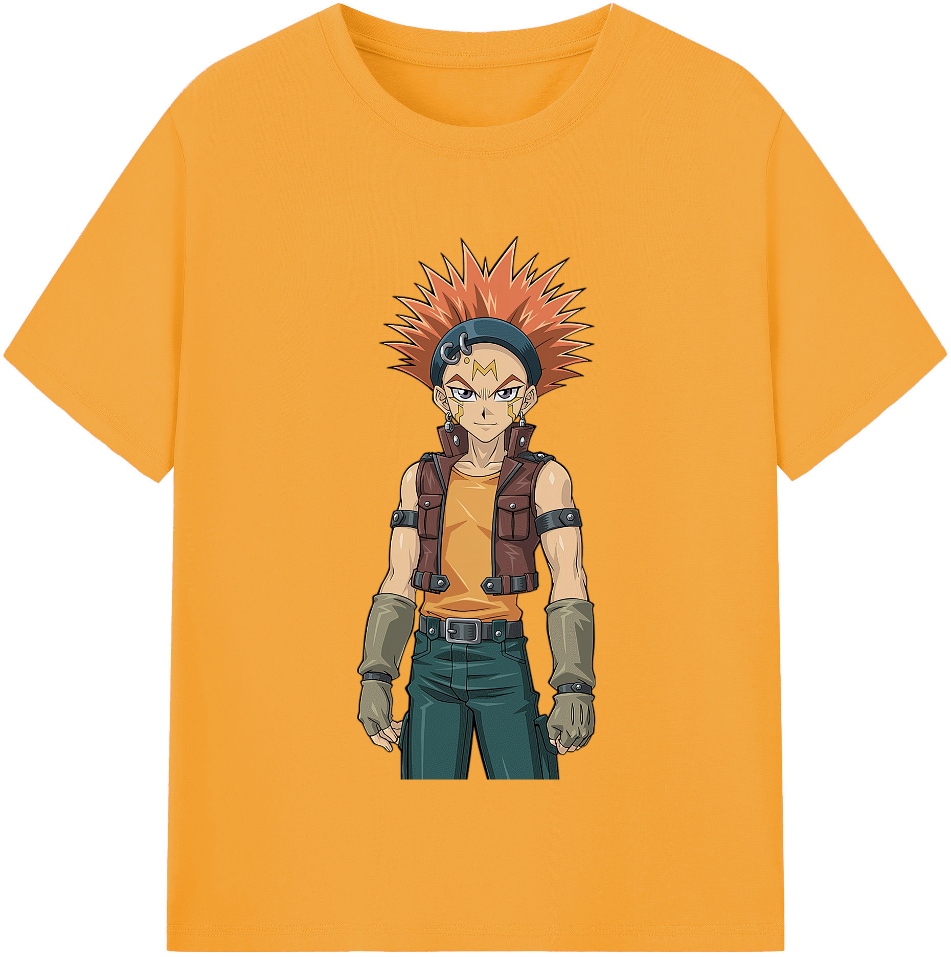 （画像用） 遊☆戯☆王 Yu-Gi-Oh! レディースカジュアルプリントTシャツ（綿100％）