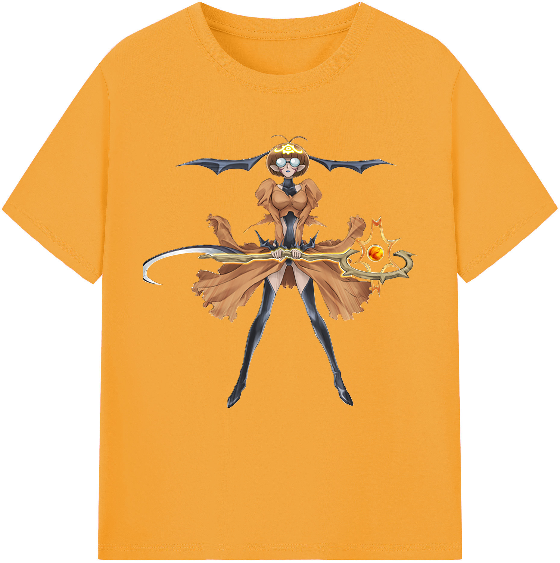 （画像用） 遊☆戯☆王 Yu-Gi-Oh! レディースカジュアルプリントTシャツ（綿100％）